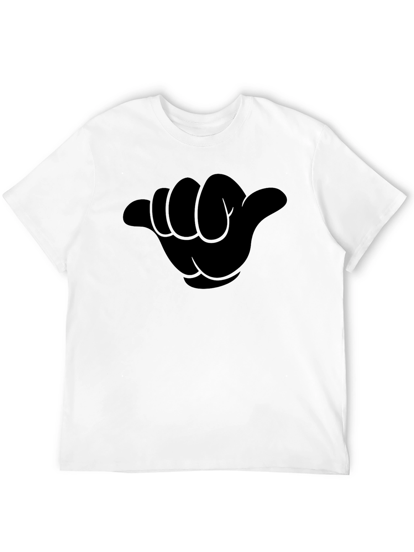 Hang Loose Graphic Tee - Black Casual T-Shirt
