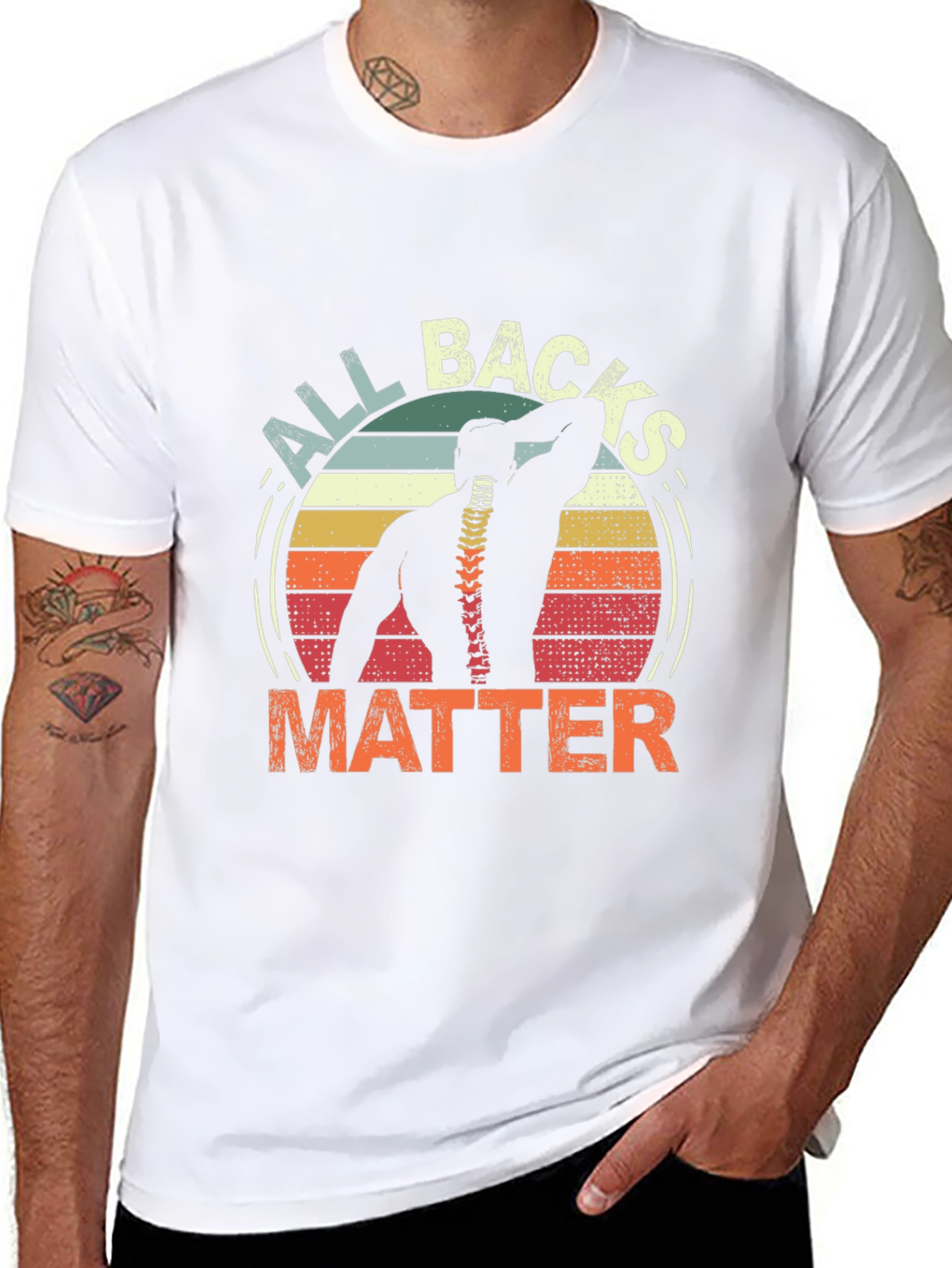All Backs Matter Graphic Tee - Chiropractic T-Shirt