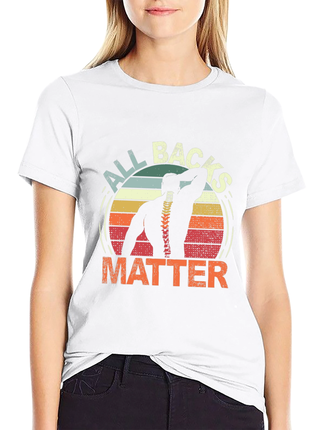 All Backs Matter Graphic Tee - Chiropractic T-Shirt
