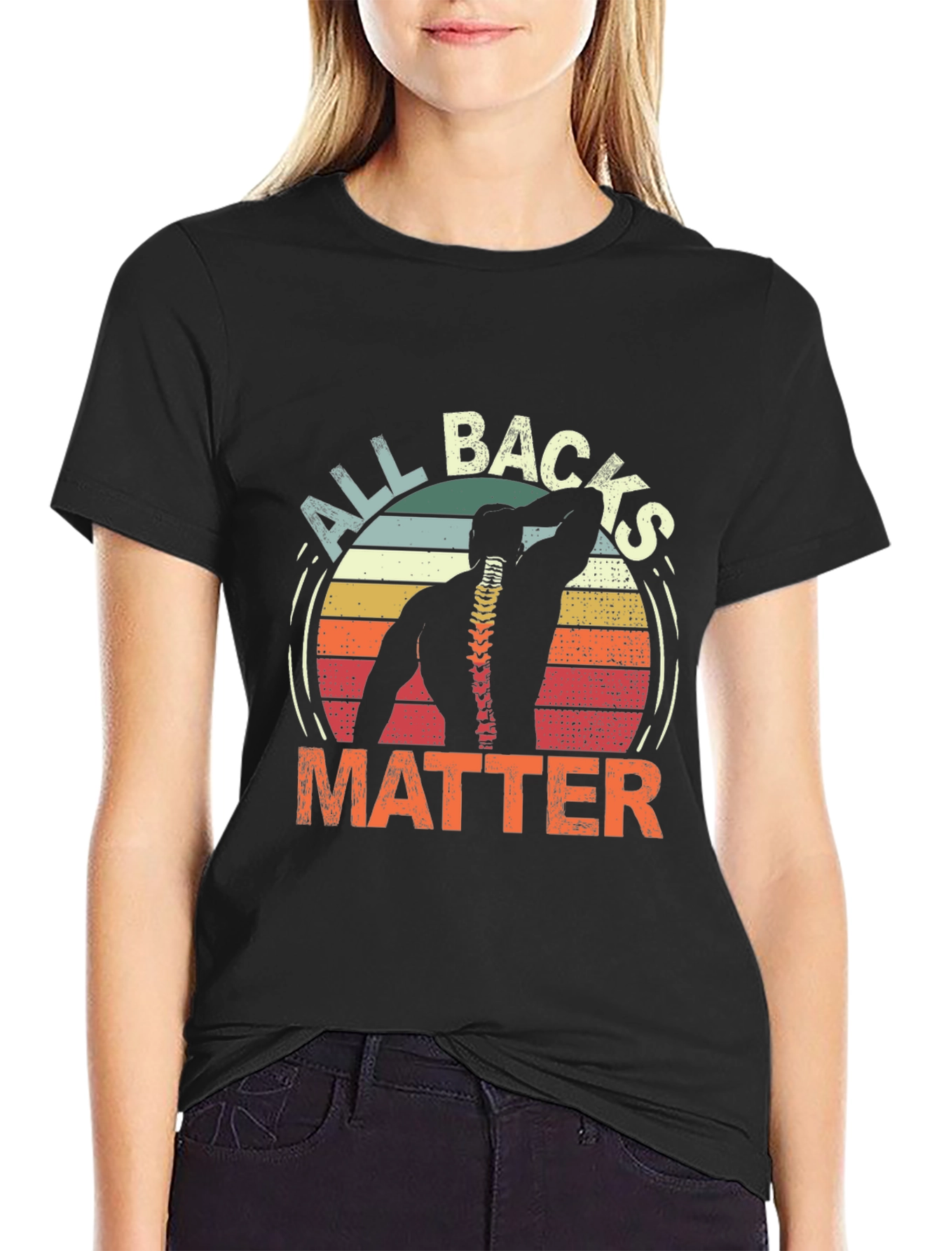 All Backs Matter Graphic Tee - Chiropractic T-Shirt