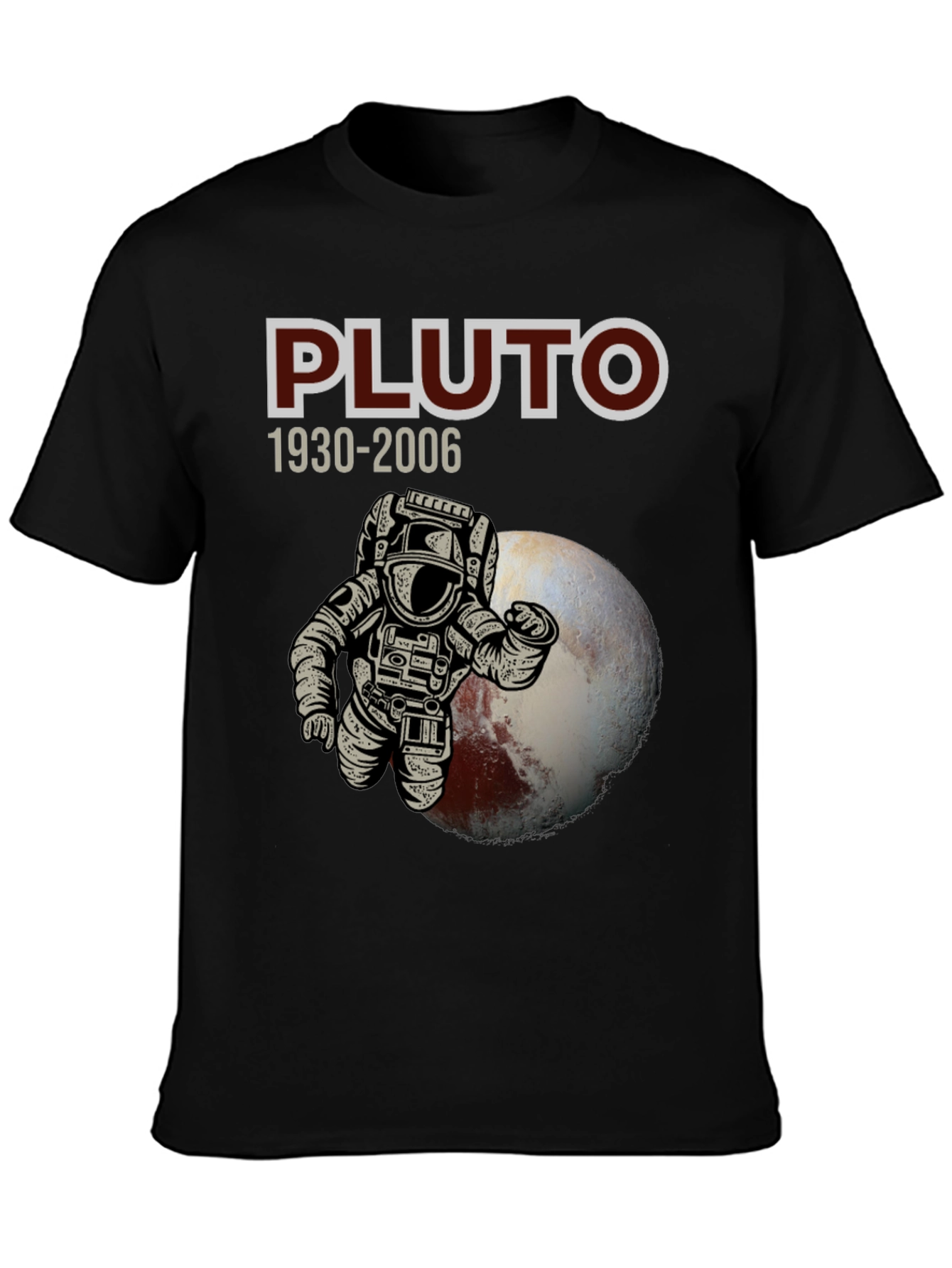 Pluto Astronaut Graphic T-Shirt - Never Forget