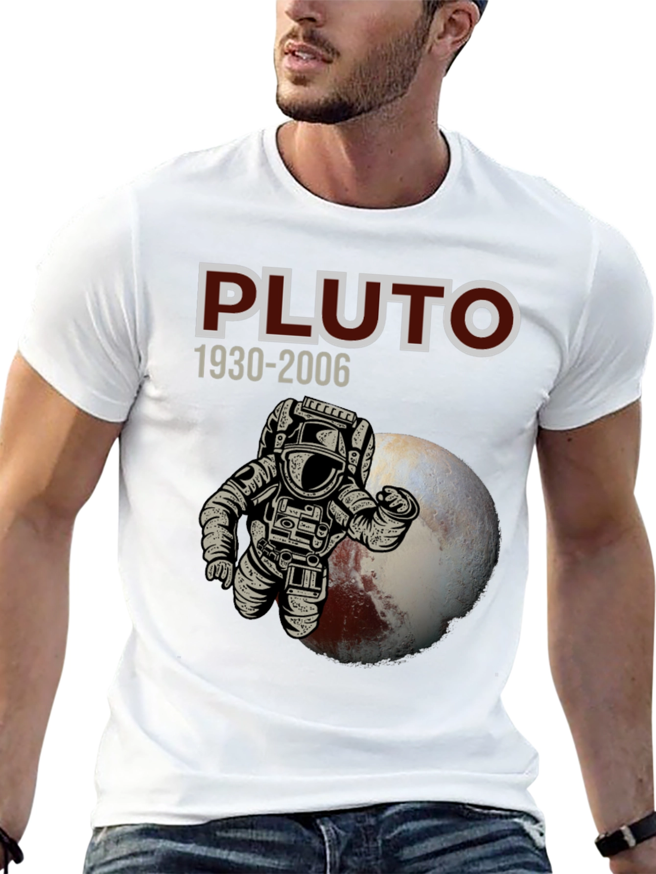 Pluto Astronaut Graphic T-Shirt - Never Forget