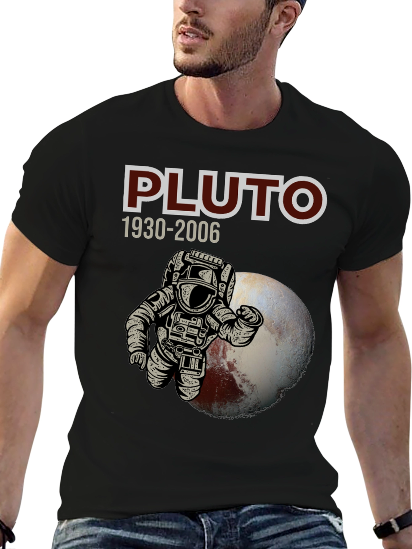 Pluto Astronaut Graphic T-Shirt - Never Forget