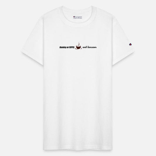 Running on Coffee and Sarcasm - funny Caffeine