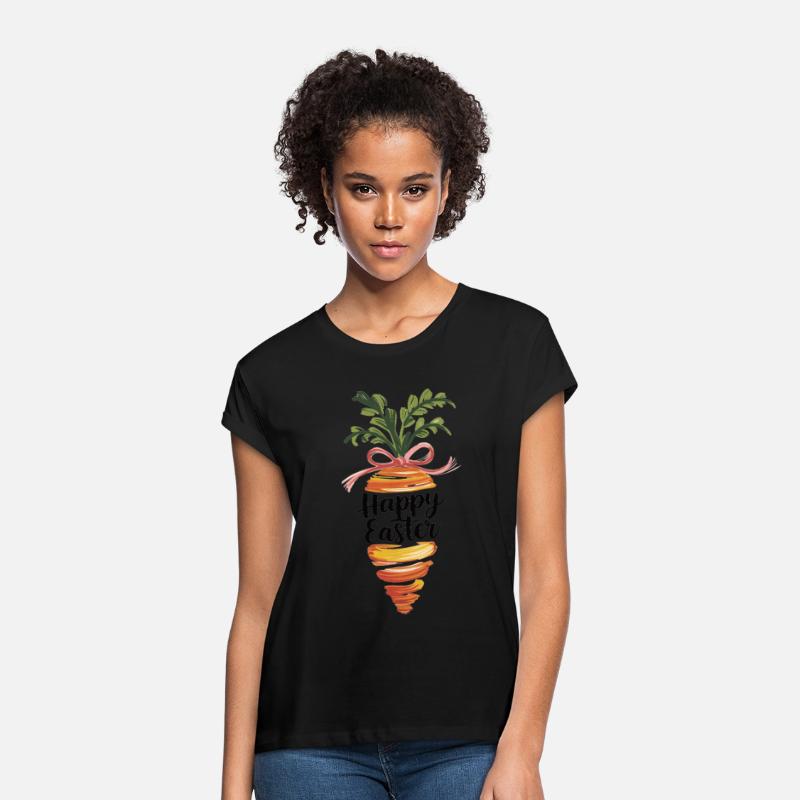 Rustic Easter Carrot – Hand-Painted Spring Shirt