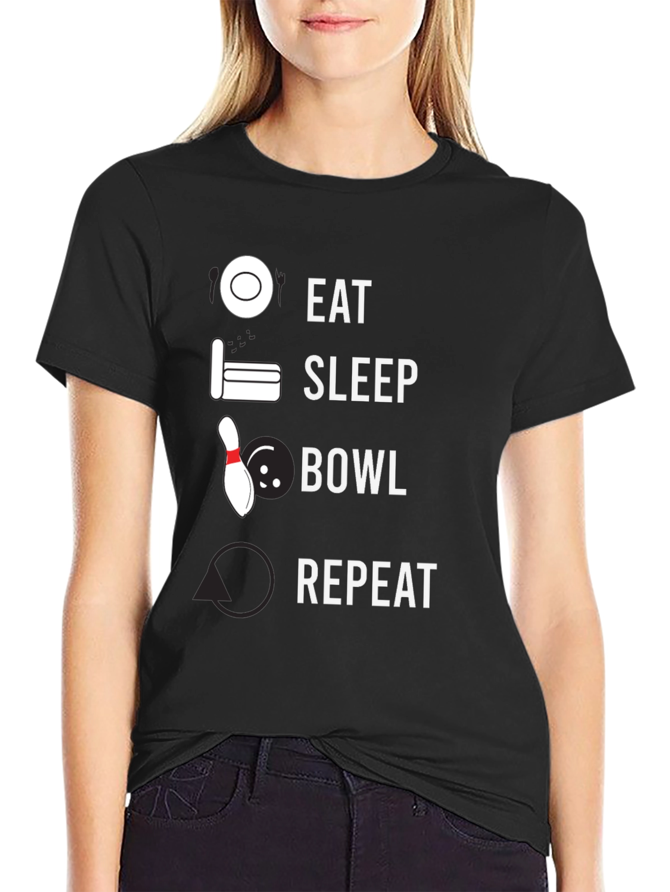 Eat Sleep Bowl Repeat T-Shirt