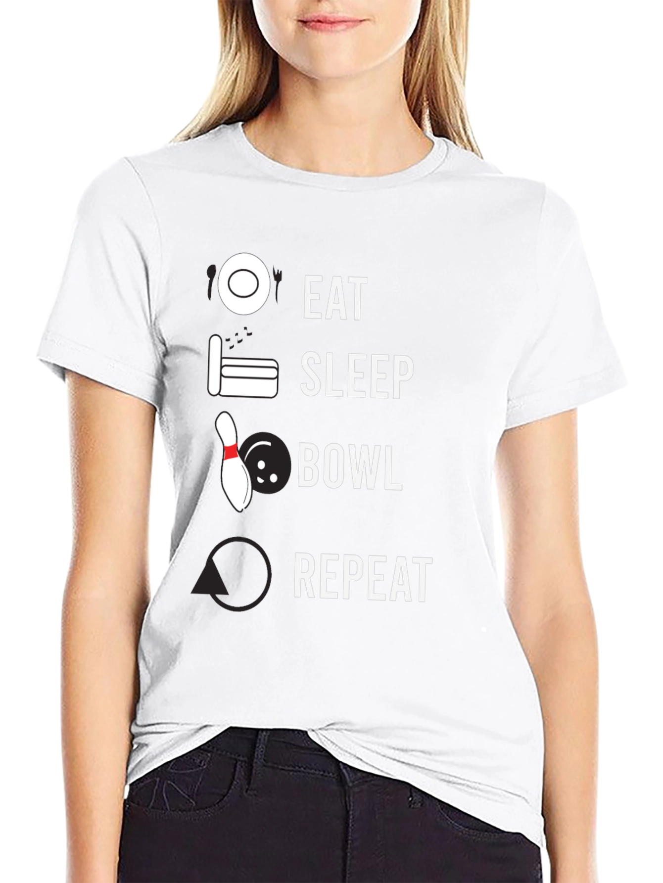 Eat Sleep Bowl Repeat T-Shirt