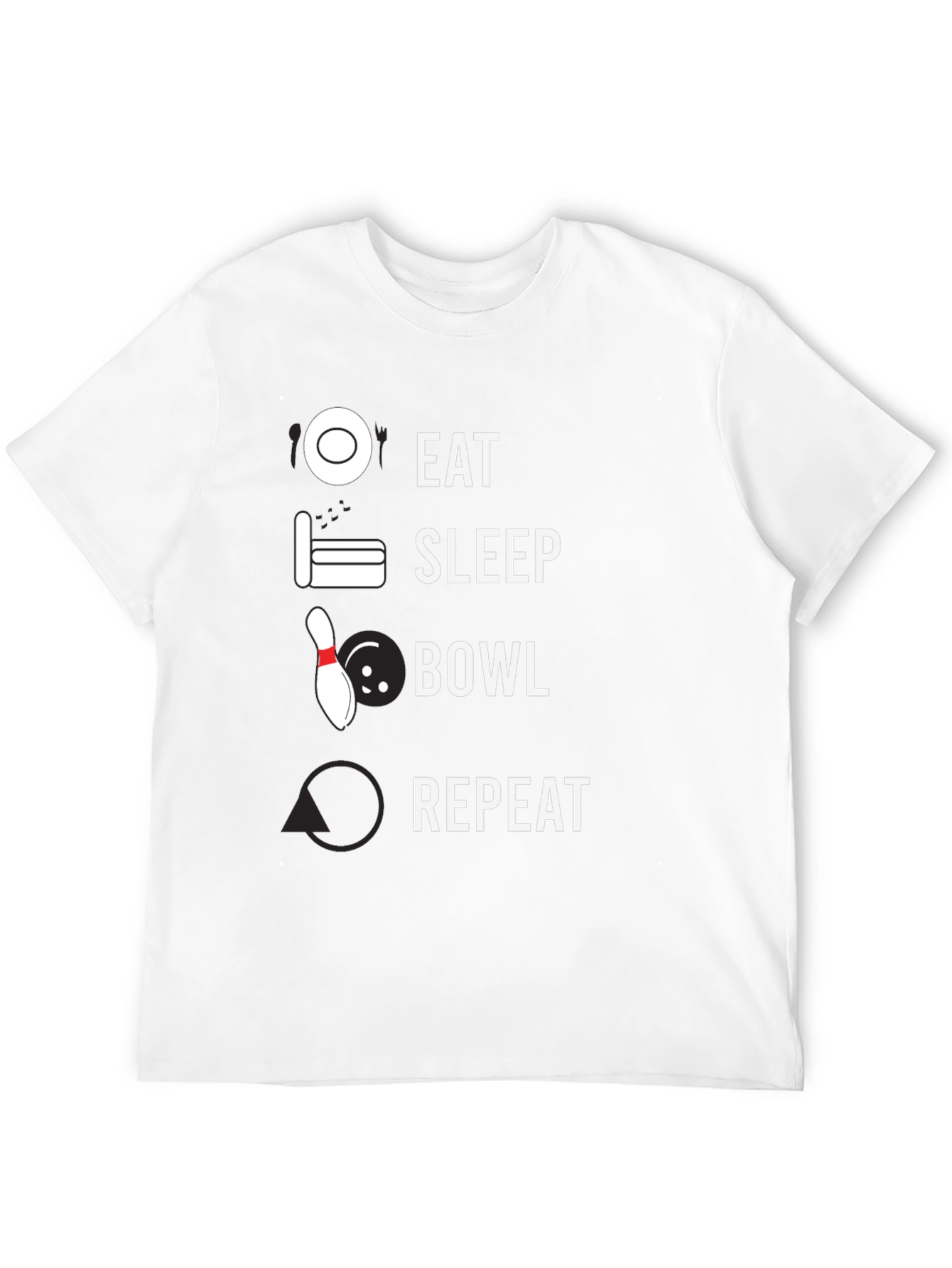 Eat Sleep Bowl Repeat T-Shirt