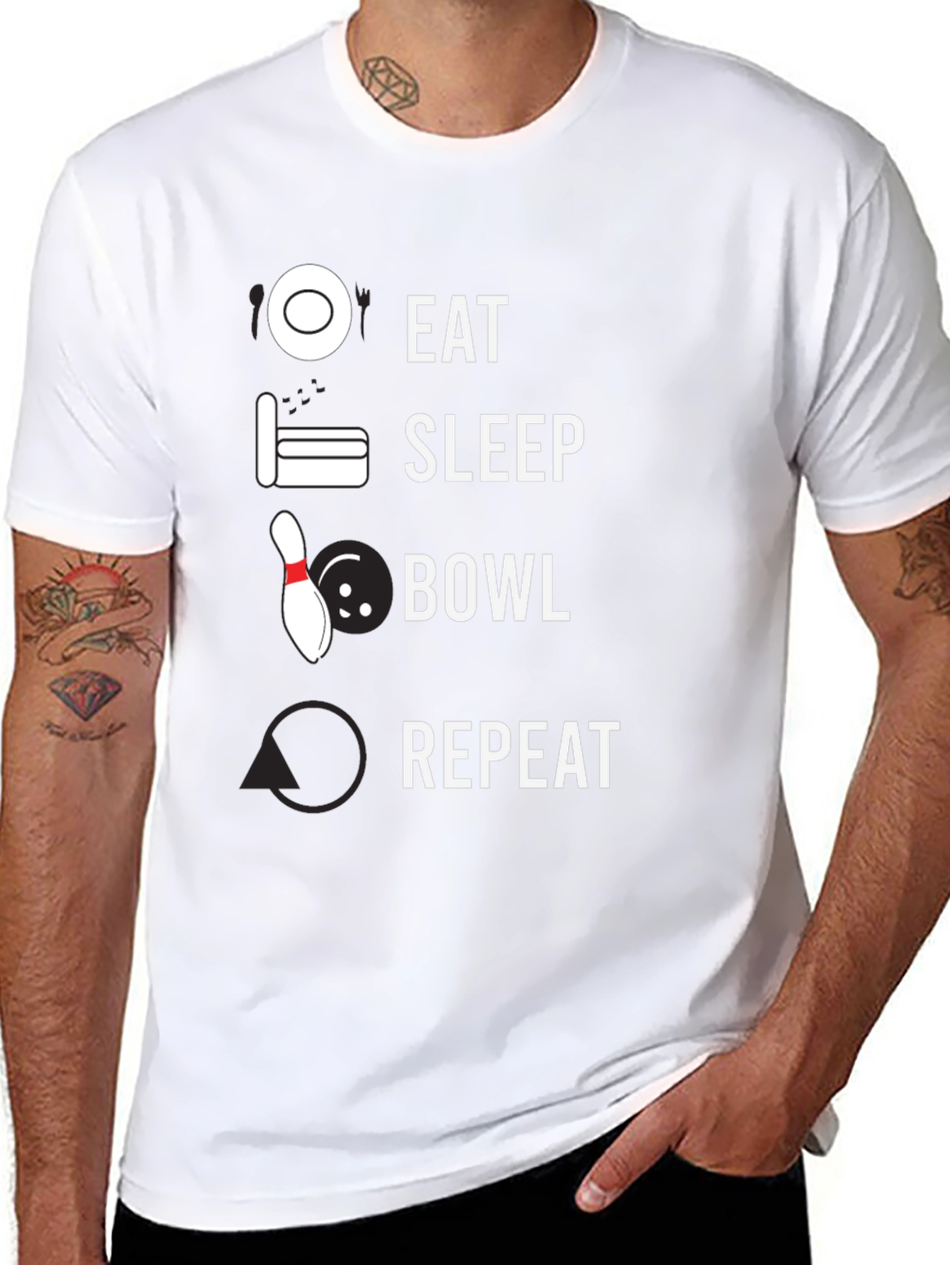 Eat Sleep Bowl Repeat T-Shirt