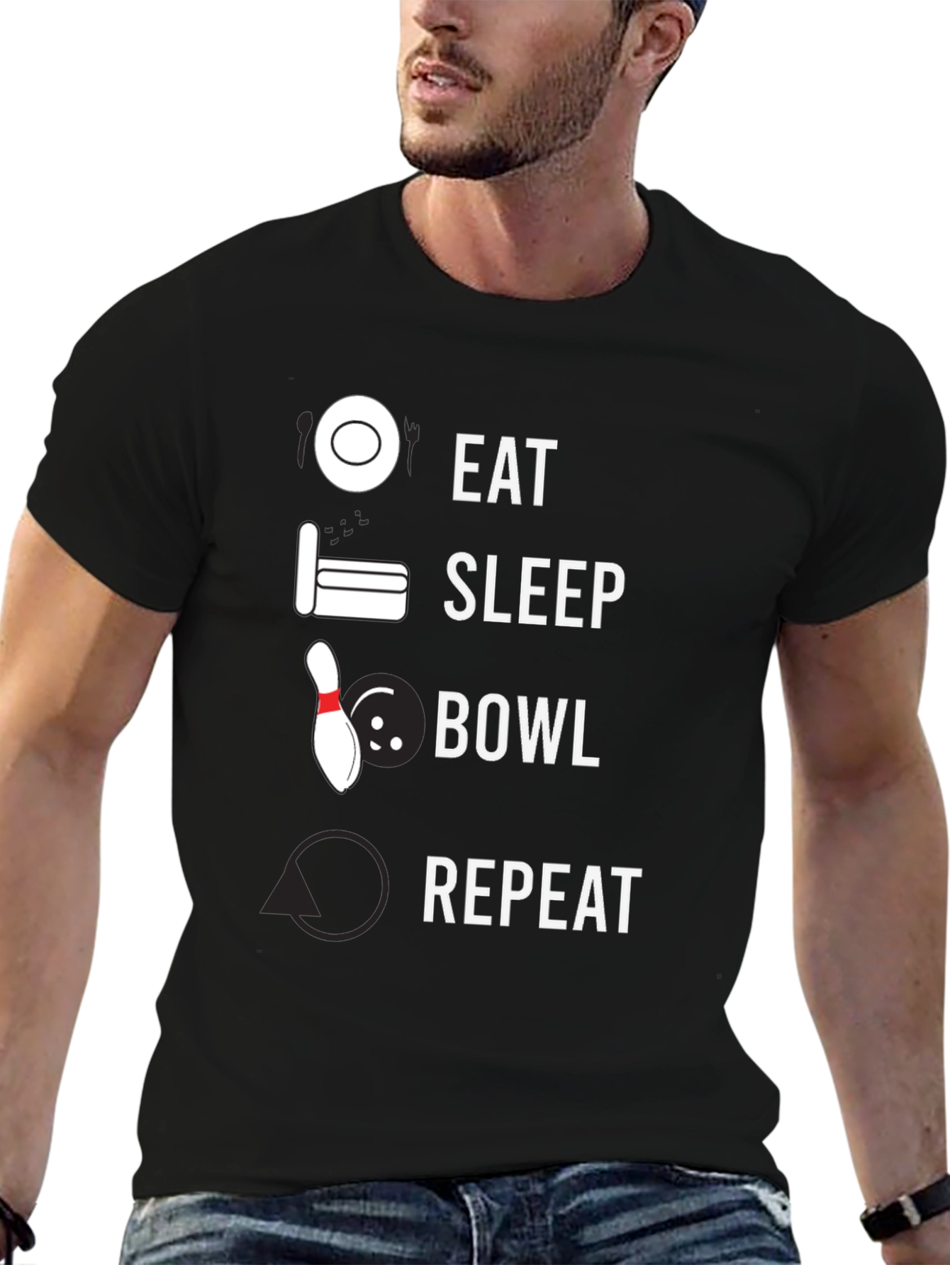 Eat Sleep Bowl Repeat T-Shirt