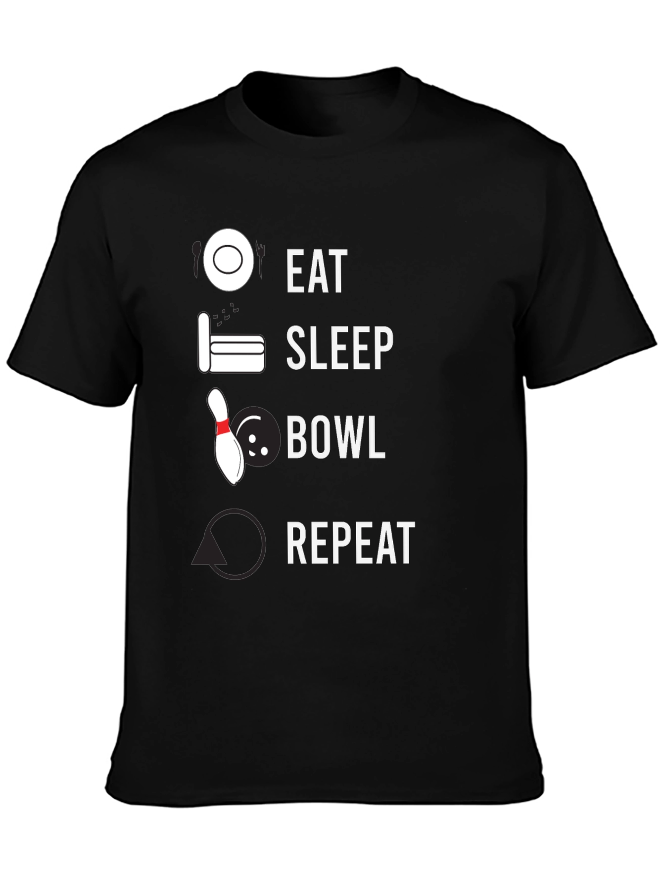 Eat Sleep Bowl Repeat T-Shirt