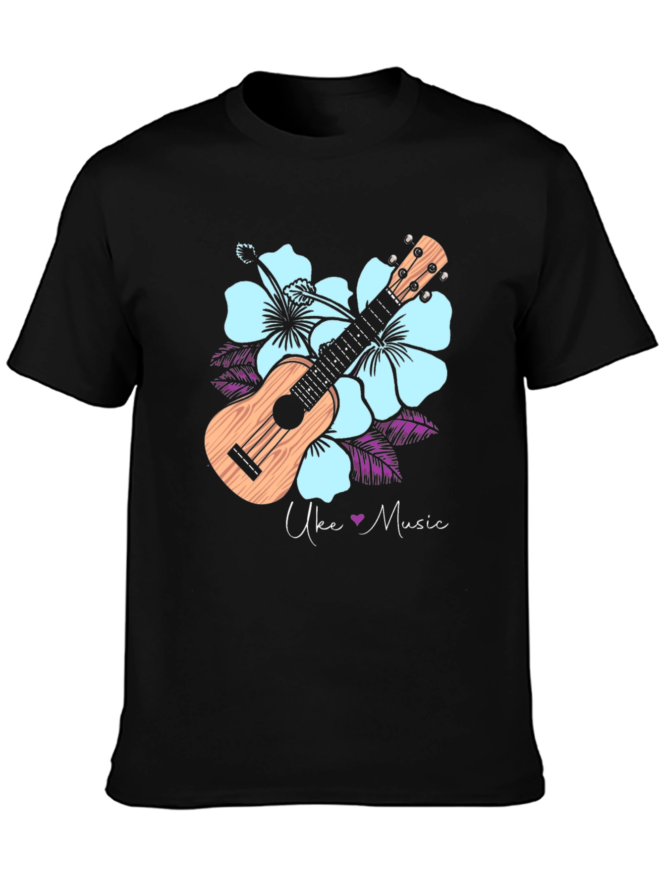 Ukulele Music Graphic Tee - Island Vibes