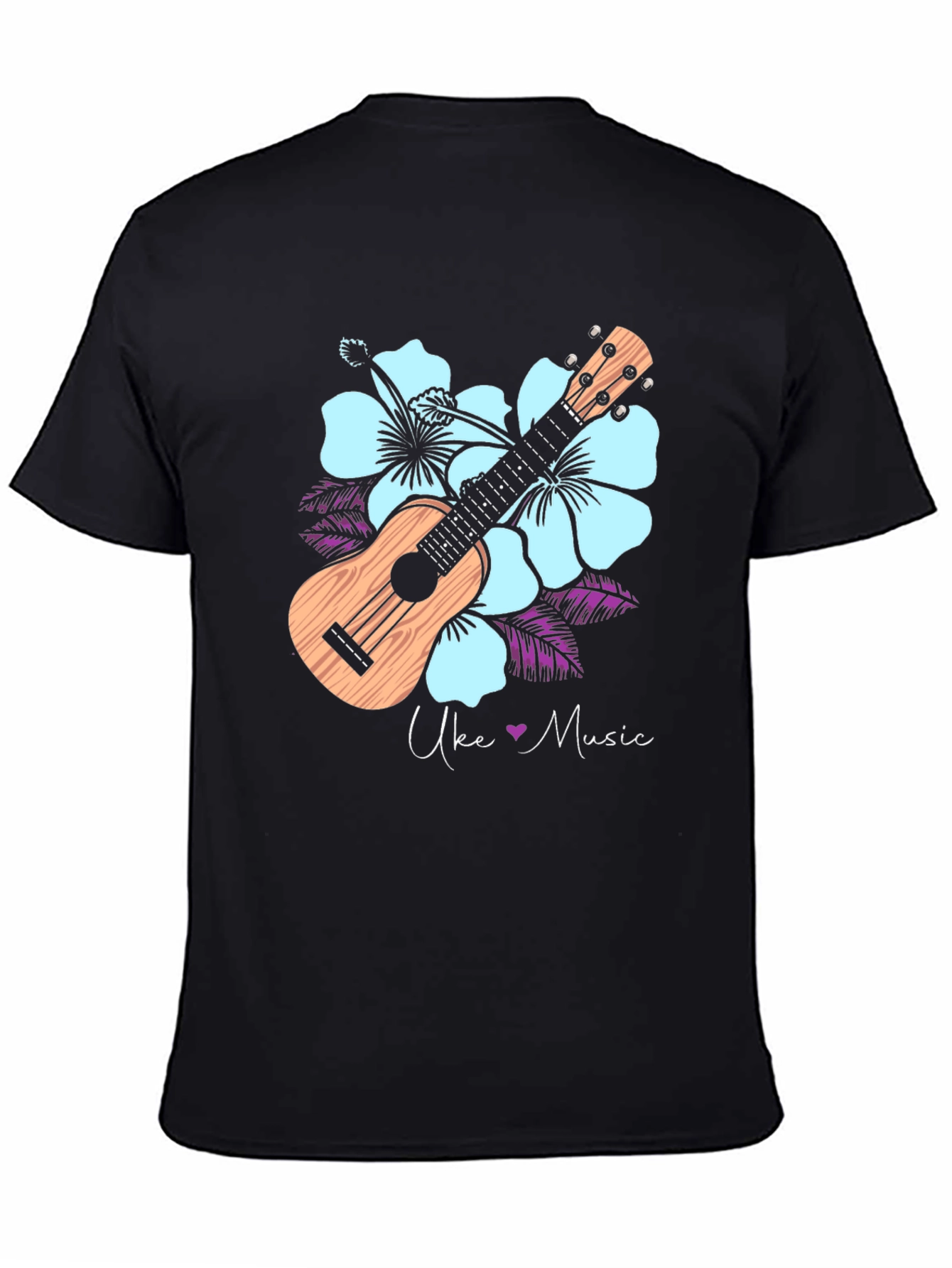 Ukulele Music Graphic Tee - Island Vibes