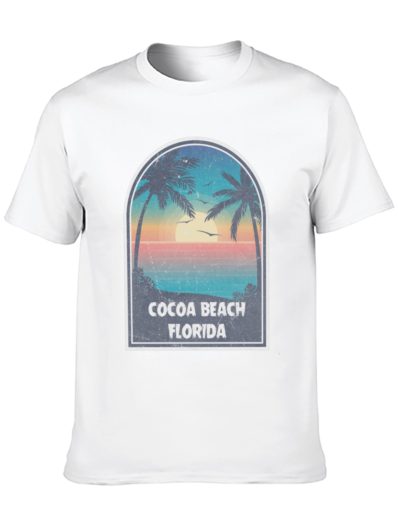 Cocoa Beach Florida Palm Tree T-Shirt