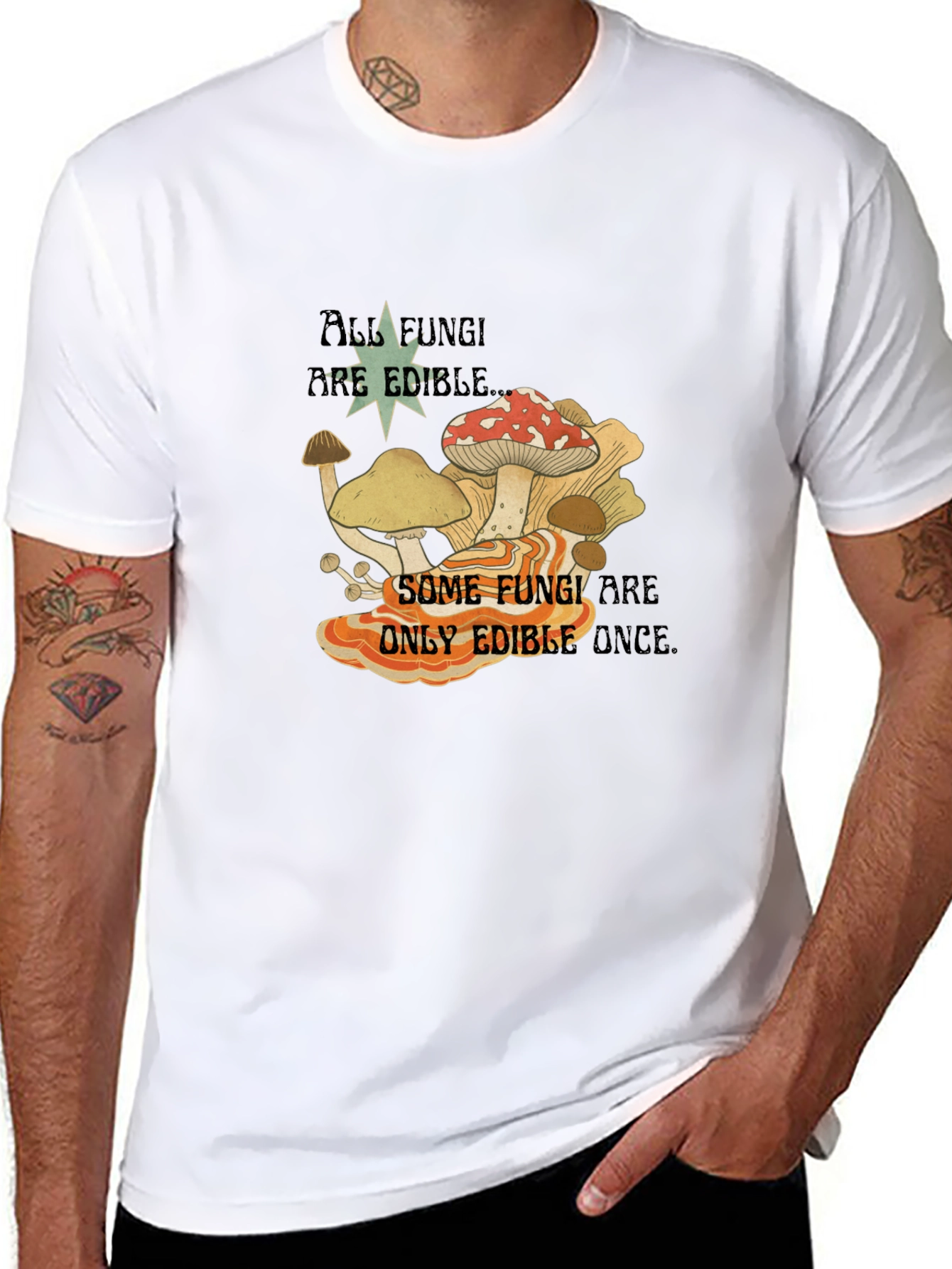 Fun Guy Tee - All Fungi Are Edible T-Shirt