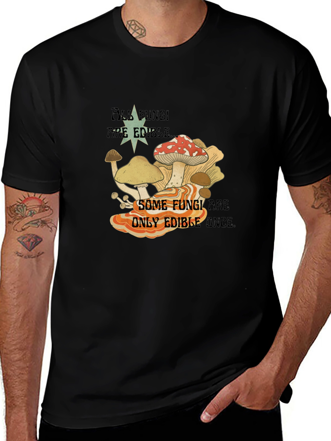 Fun Guy Tee - All Fungi Are Edible T-Shirt
