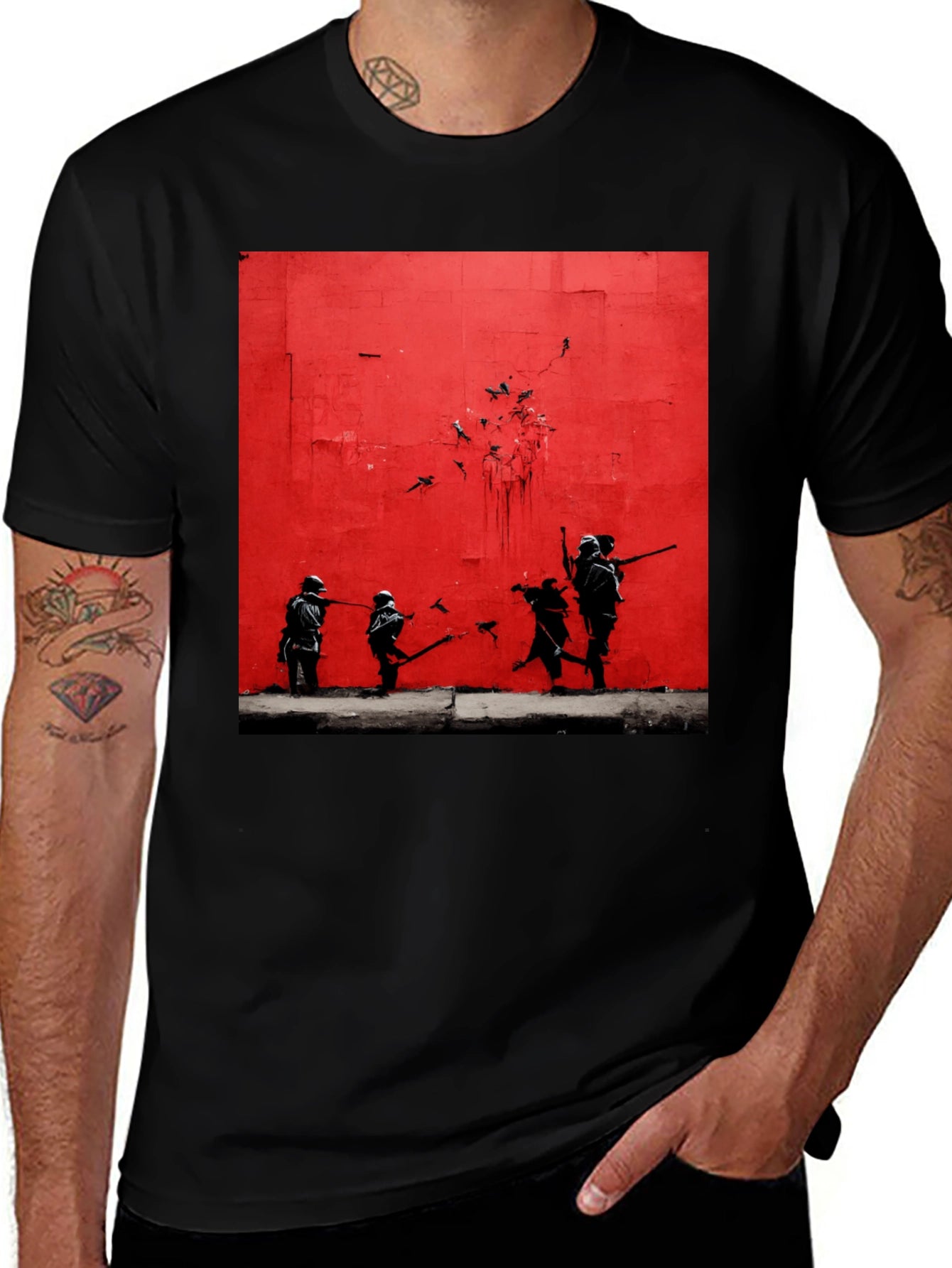 Banksy Inspired Art Tee - Streetwear Style