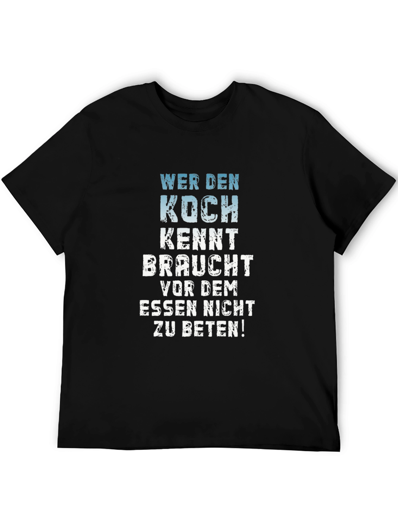Wer Den Koch Kennt T-Shirt - Black Graphic Tee