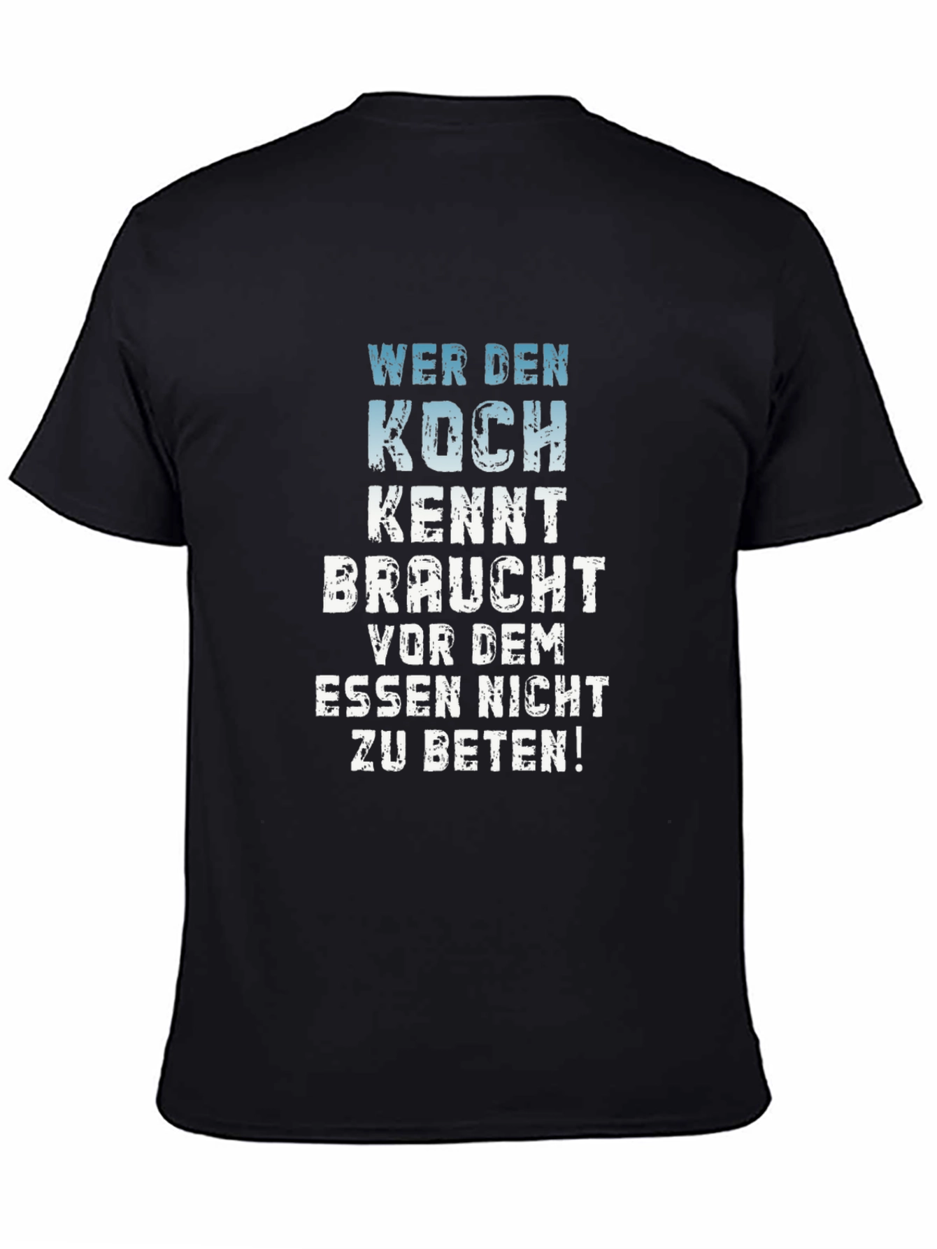 Wer Den Koch Kennt T-Shirt - Black Graphic Tee