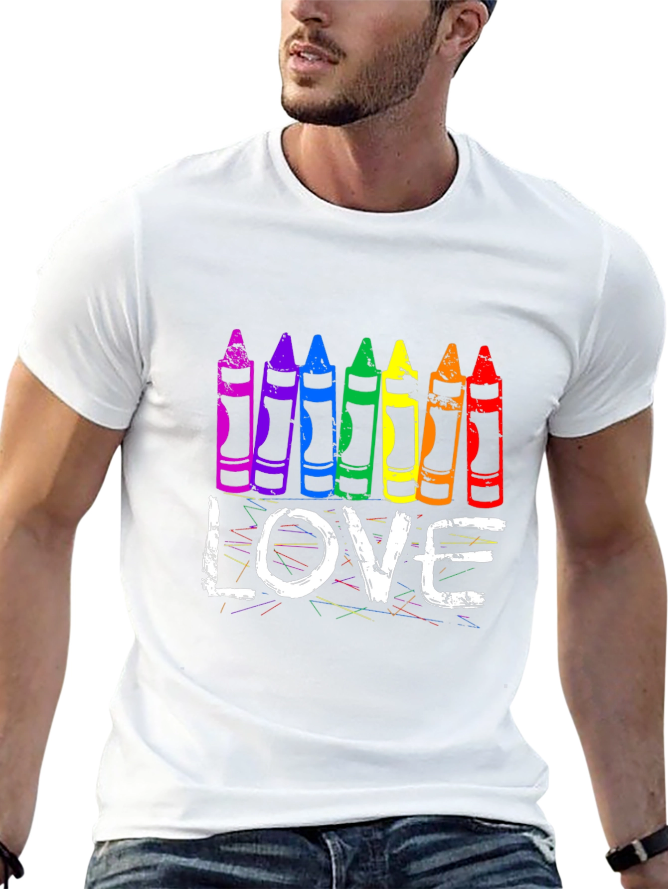 Love Crayon Pride Tee - LGBTQ+ Support