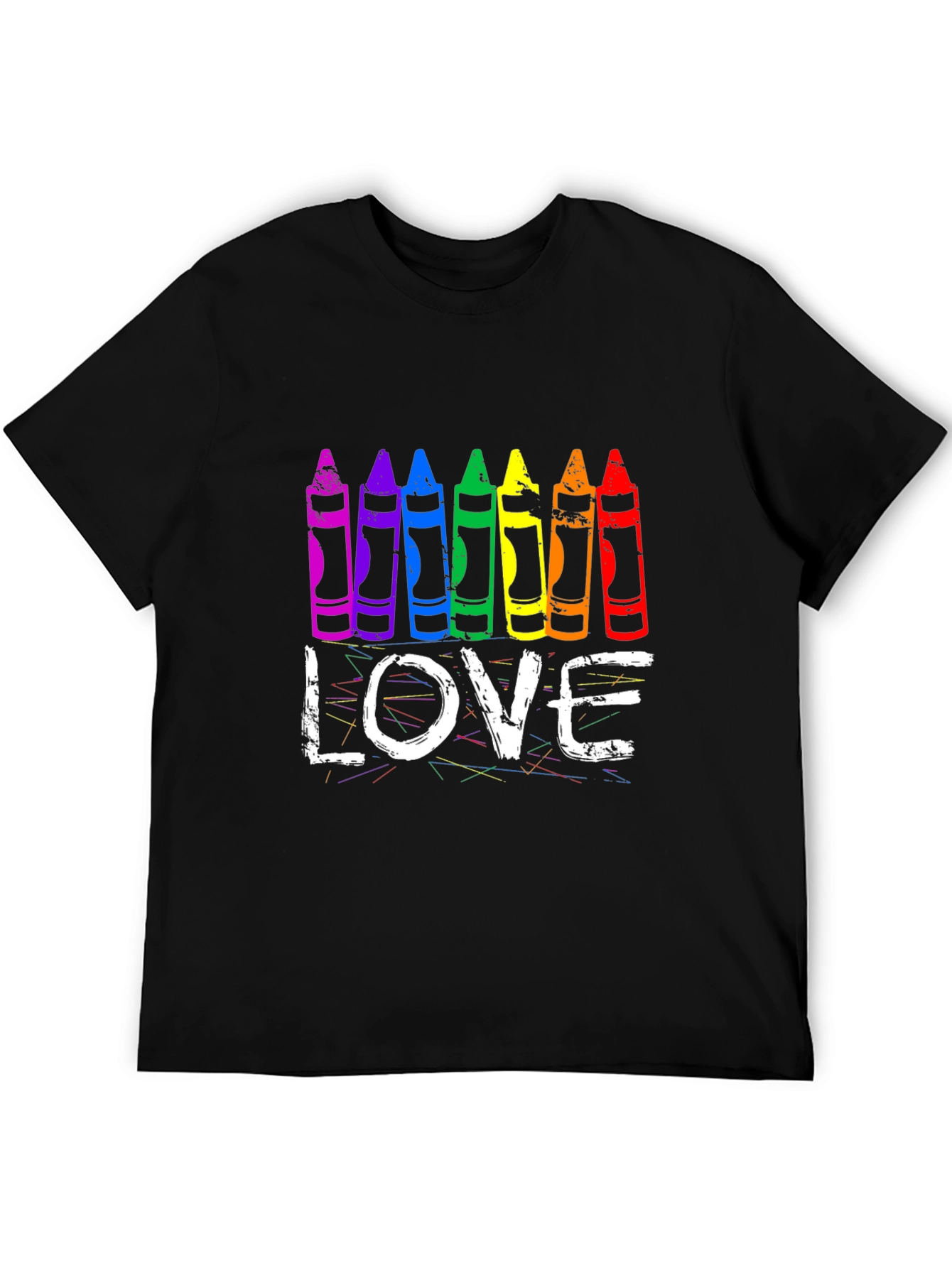 Love Crayon Pride Tee - LGBTQ+ Support