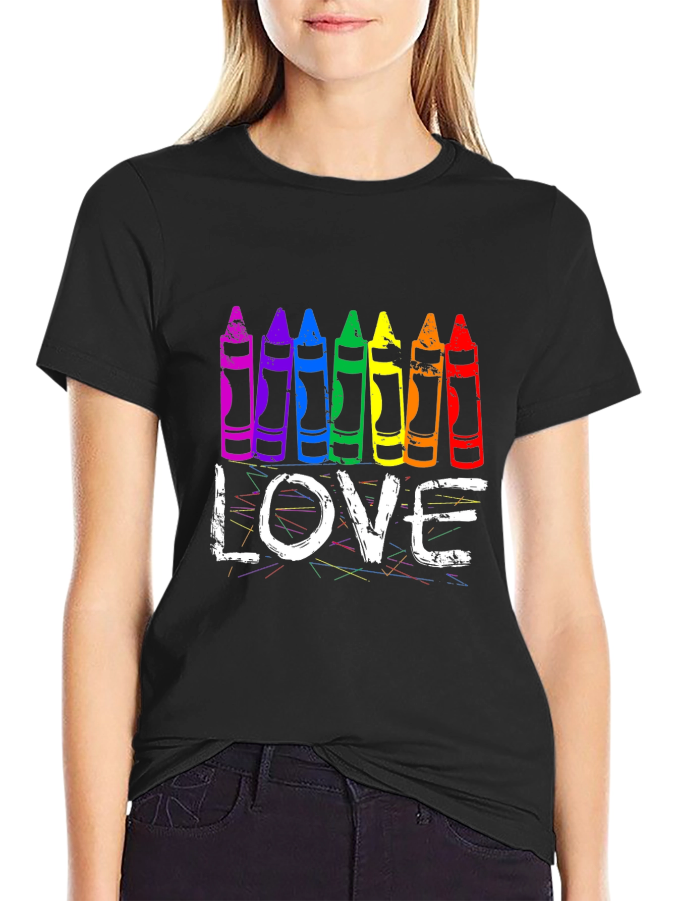 Love Crayon Pride Tee - LGBTQ+ Support