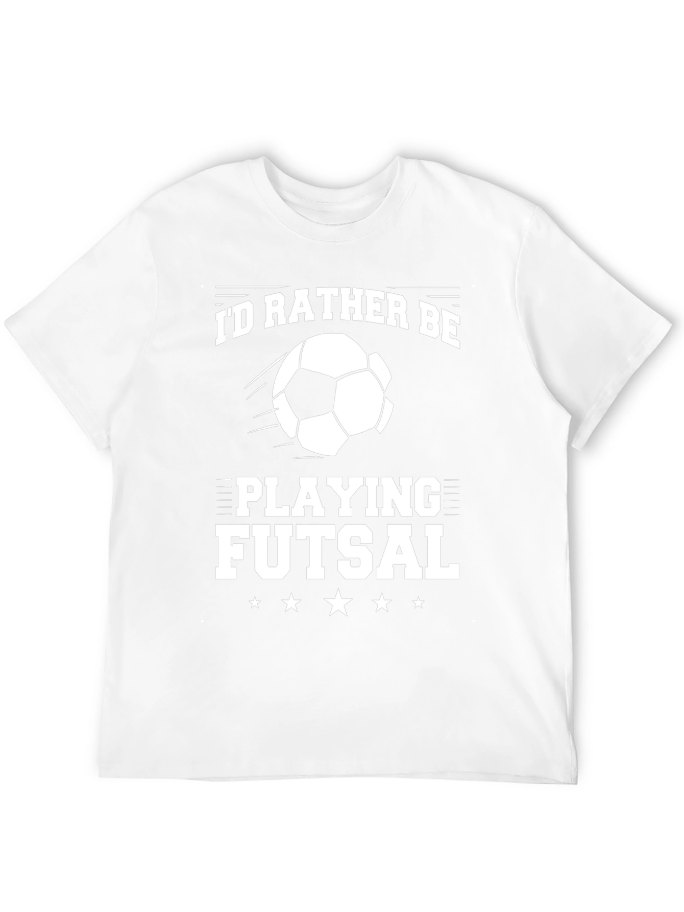Futsal Lover Black T-Shirt: Id Rather Be Playing