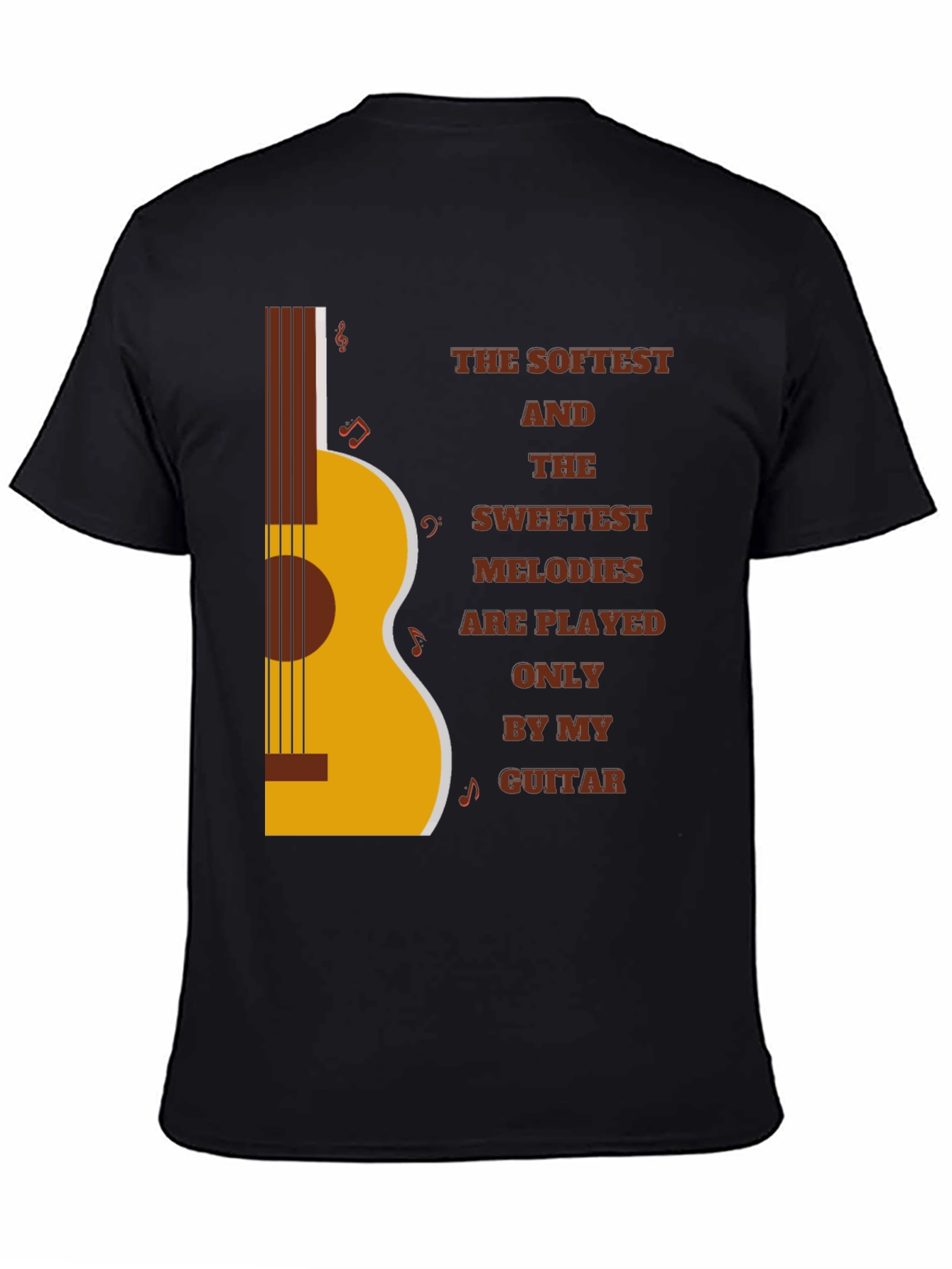 Softest Melodies Guitar Graphic T-Shirt