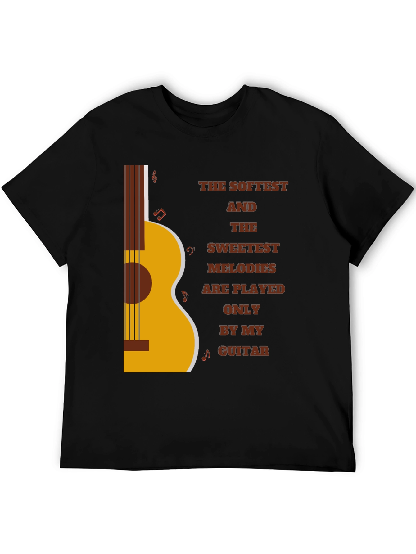 Softest Melodies Guitar Graphic T-Shirt