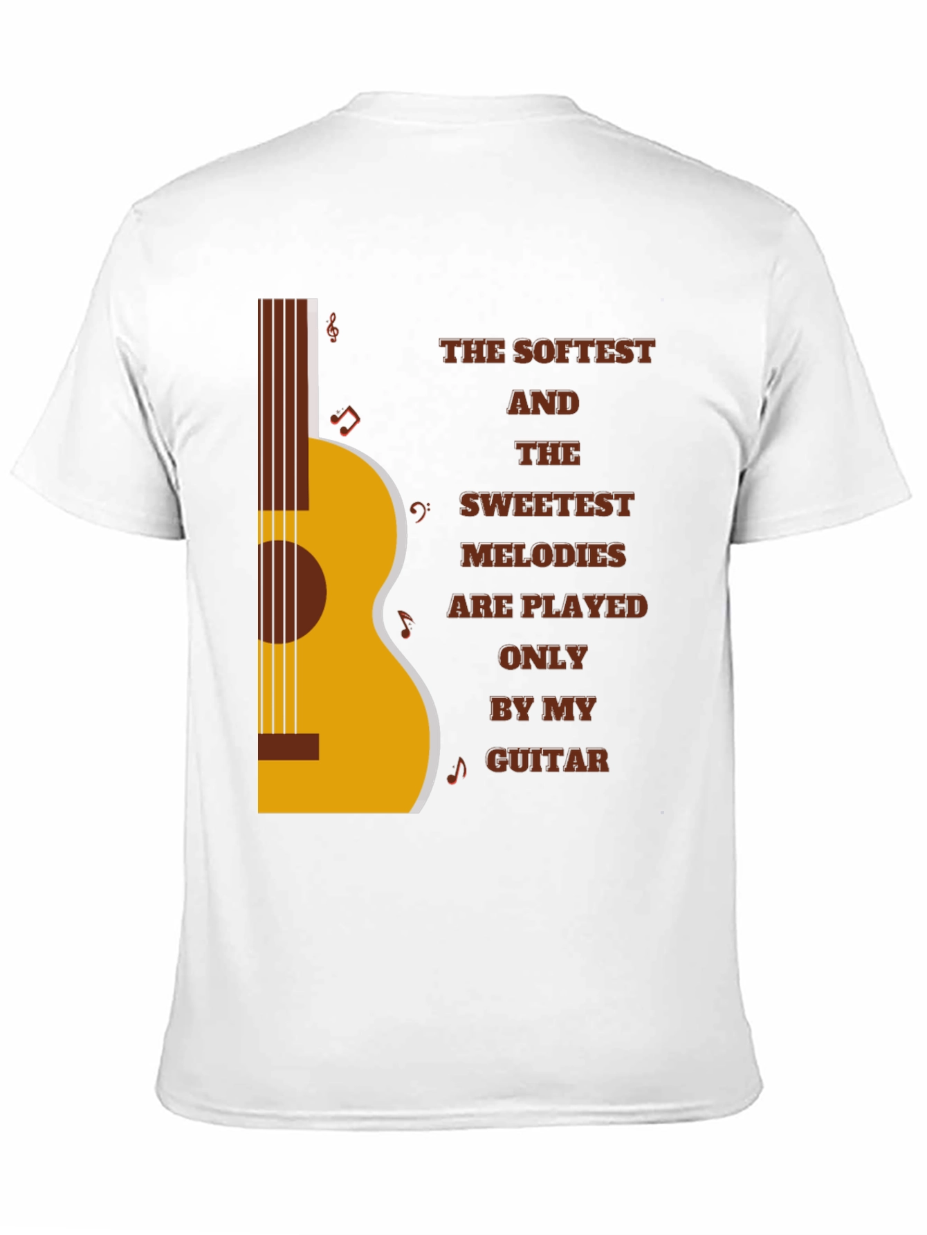 Softest Melodies Guitar Graphic T-Shirt