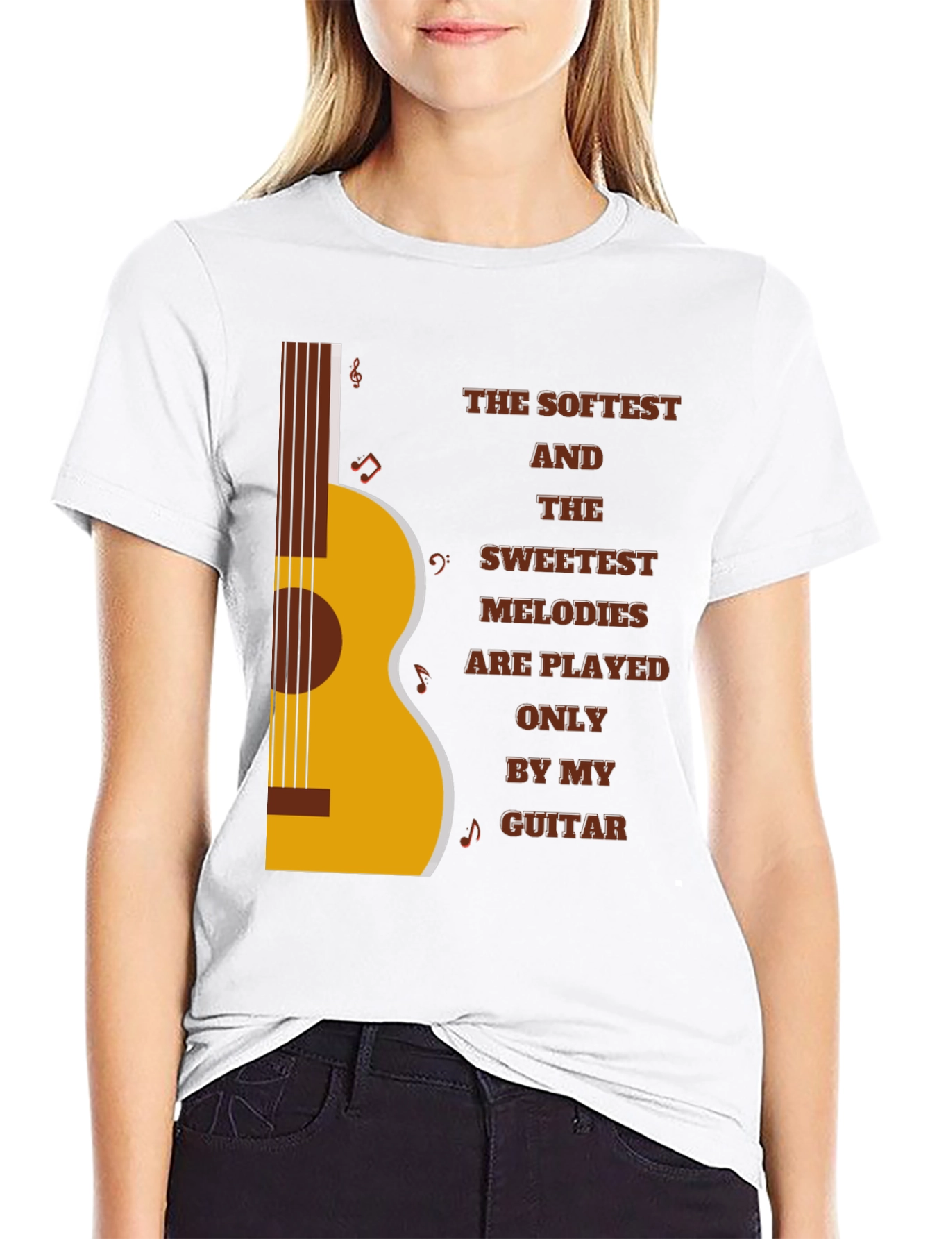 Softest Melodies Guitar Graphic T-Shirt