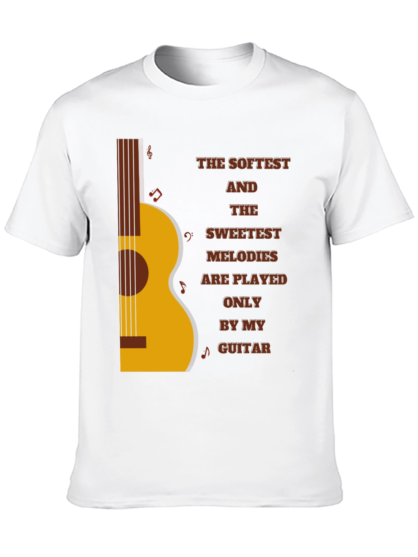 Softest Melodies Guitar Graphic T-Shirt