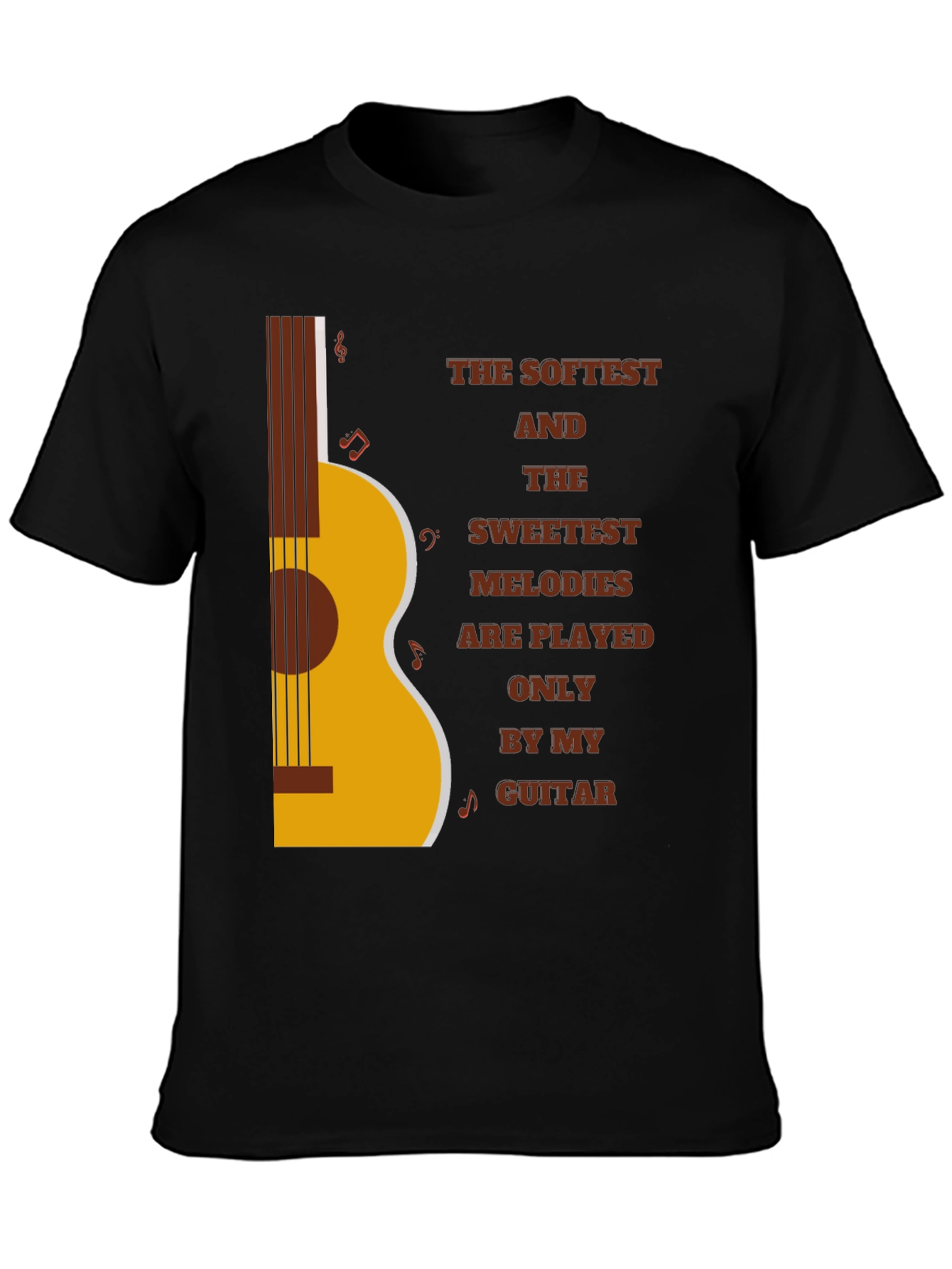 Softest Melodies Guitar Graphic T-Shirt