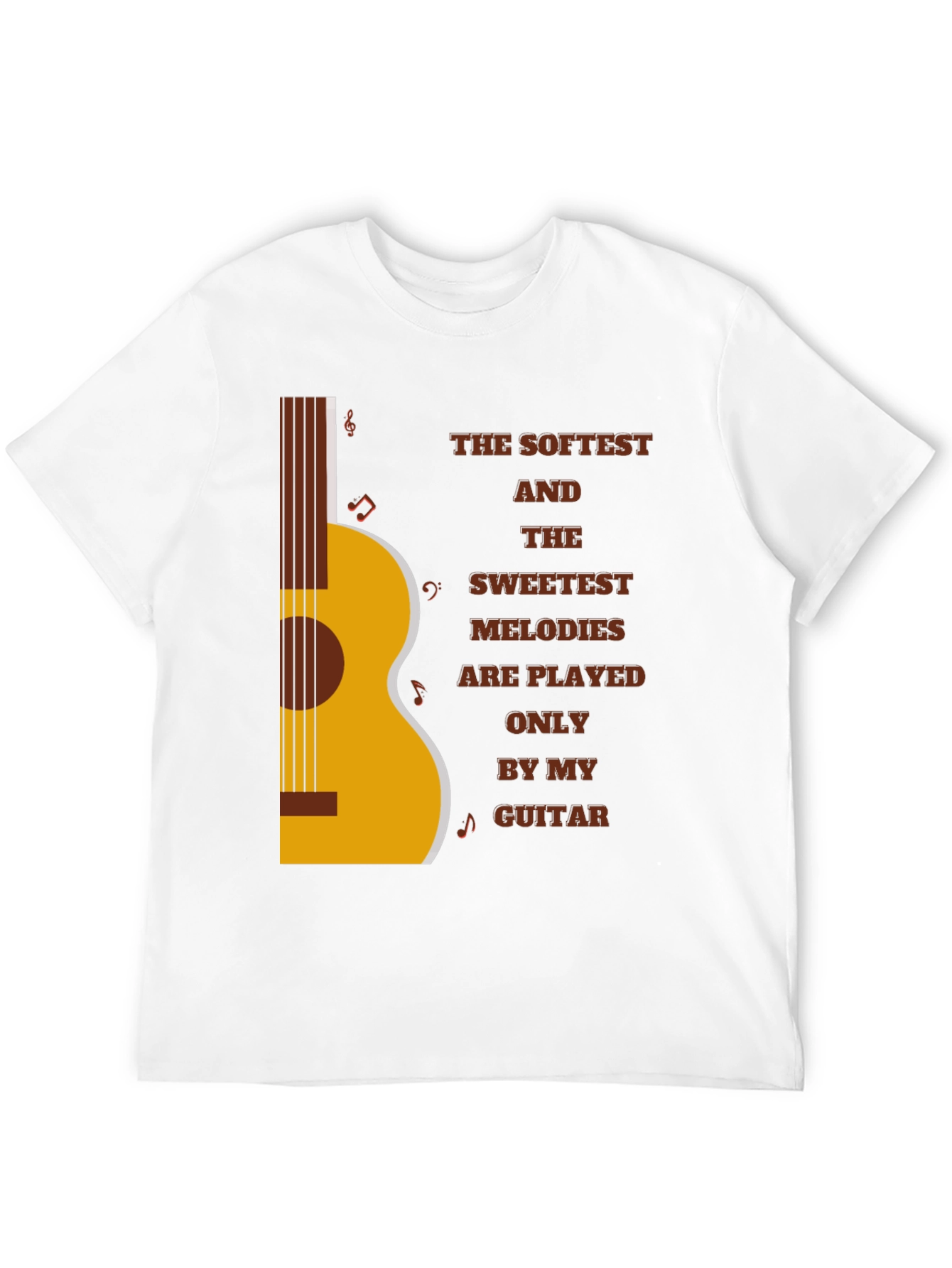 Softest Melodies Guitar Graphic T-Shirt