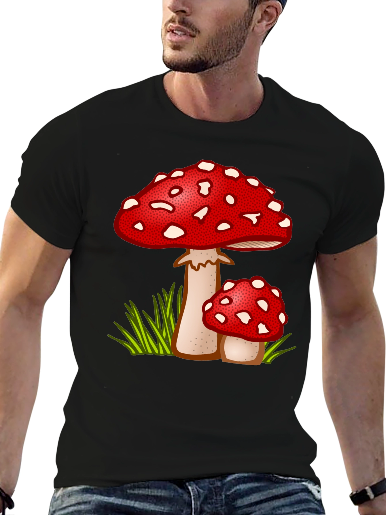 Mushroom Print T-Shirt