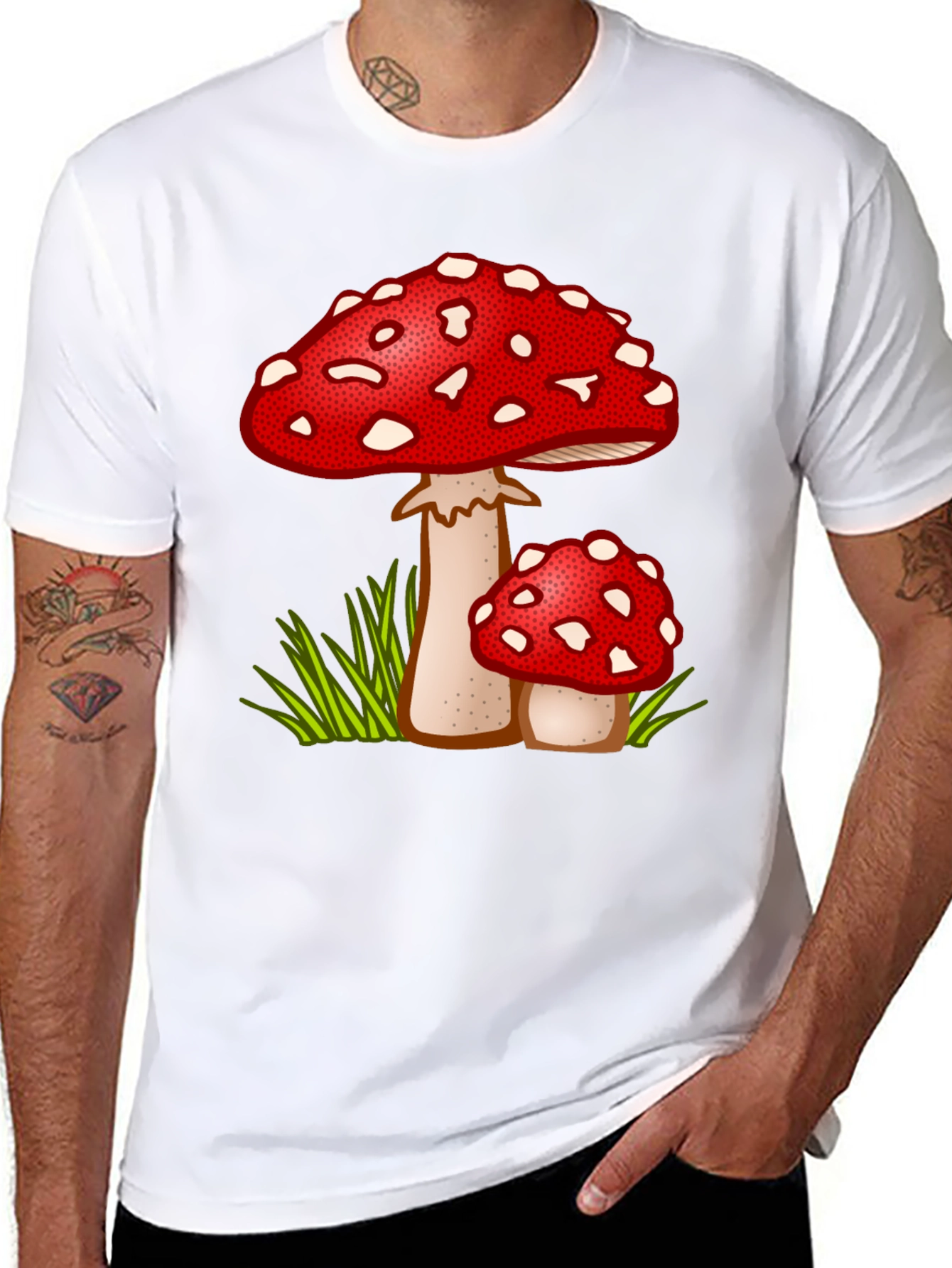 Mushroom Print T-Shirt