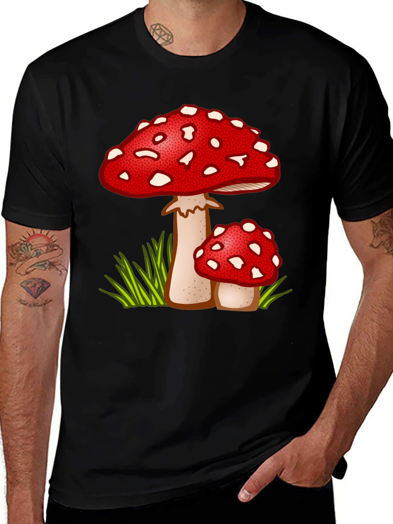 Mushroom Print T-Shirt