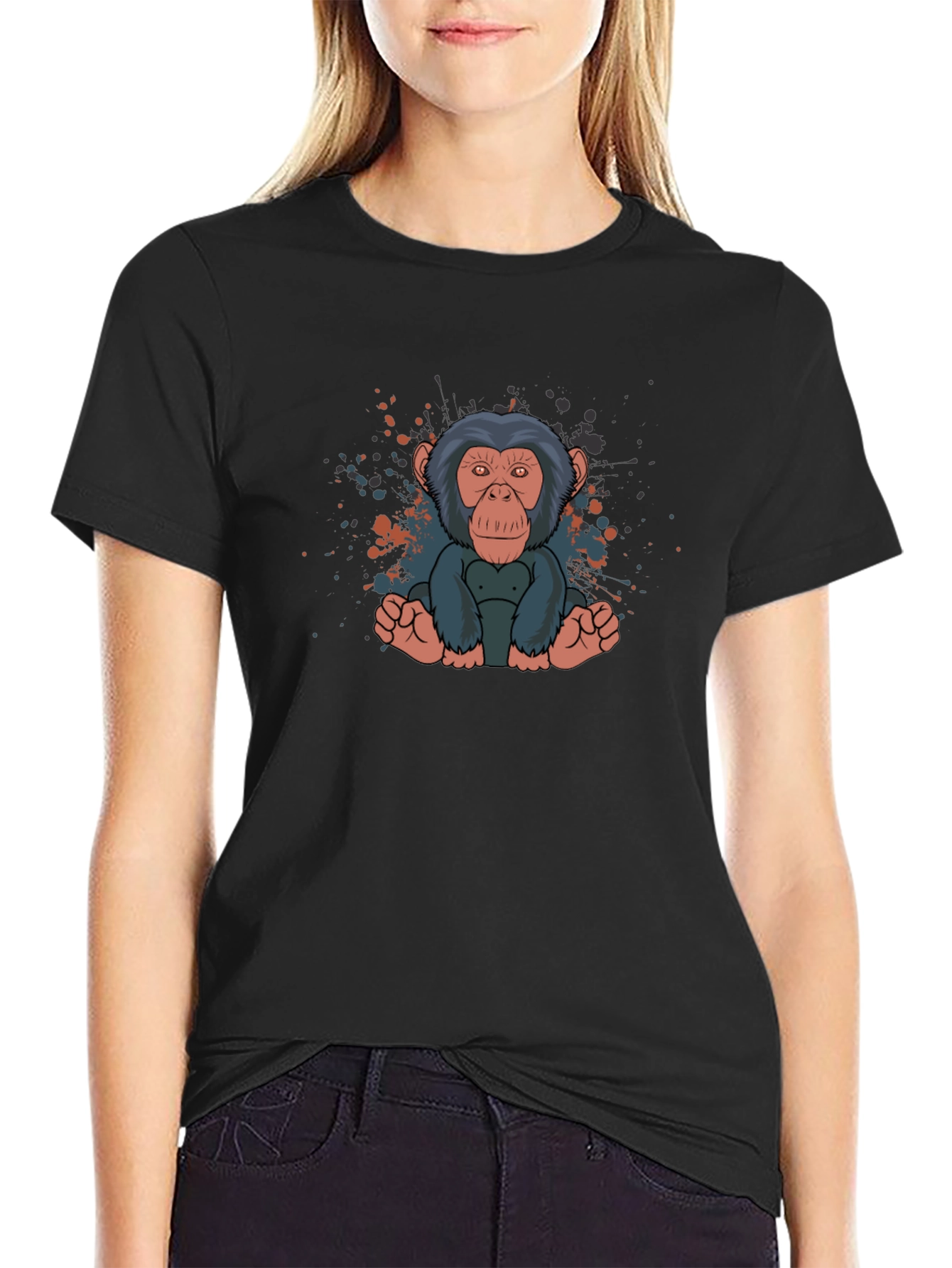 Chimpanzee Graphic Tee - Funky Monkey T-Shirt
