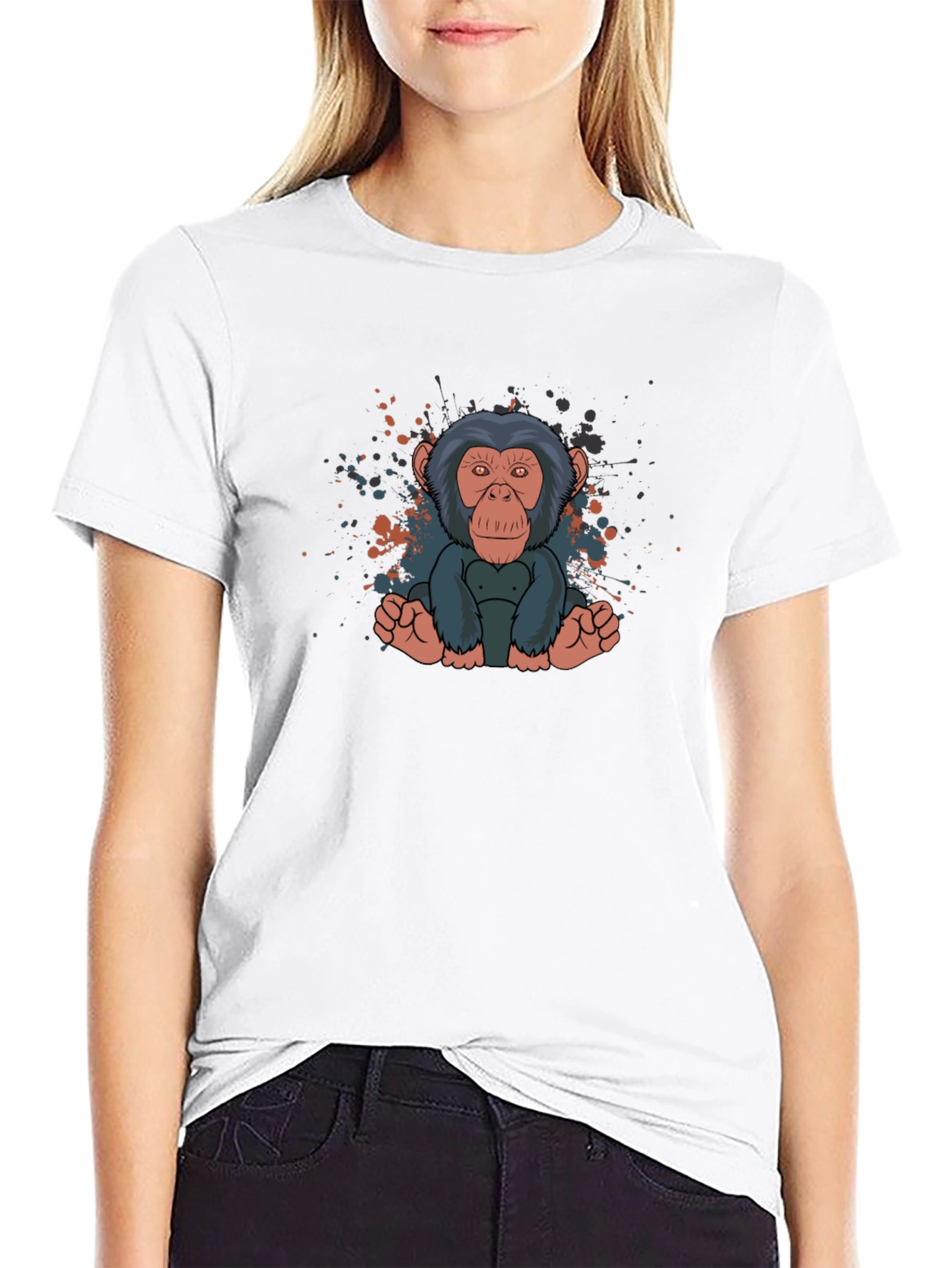 Chimpanzee Graphic Tee - Funky Monkey T-Shirt