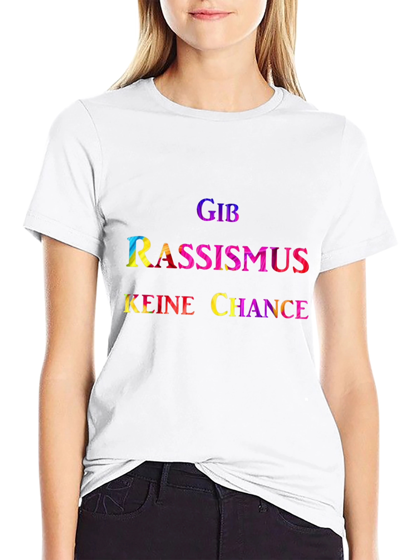Give Racism No Chance - Graphic T-Shirt