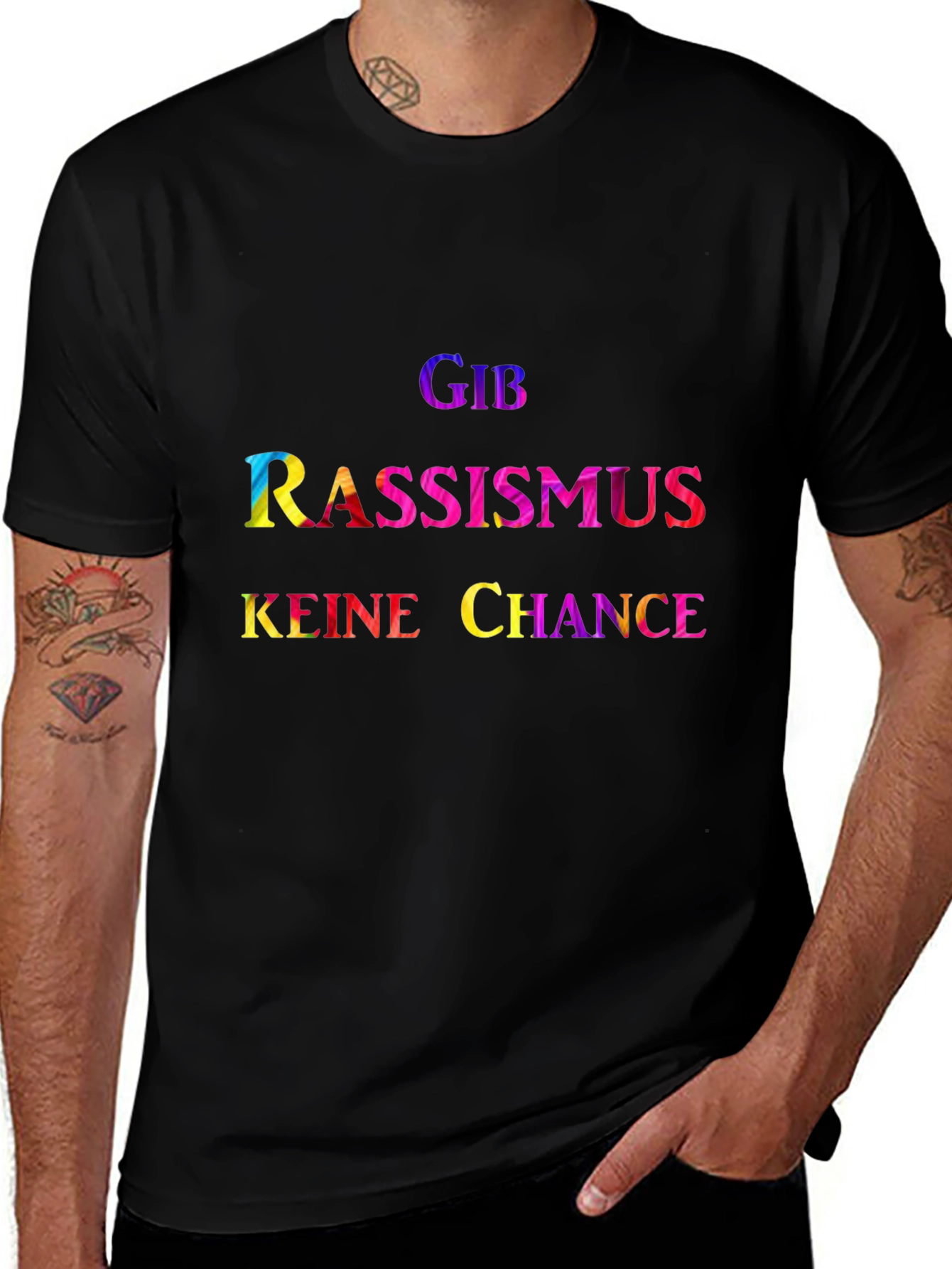 Give Racism No Chance - Graphic T-Shirt
