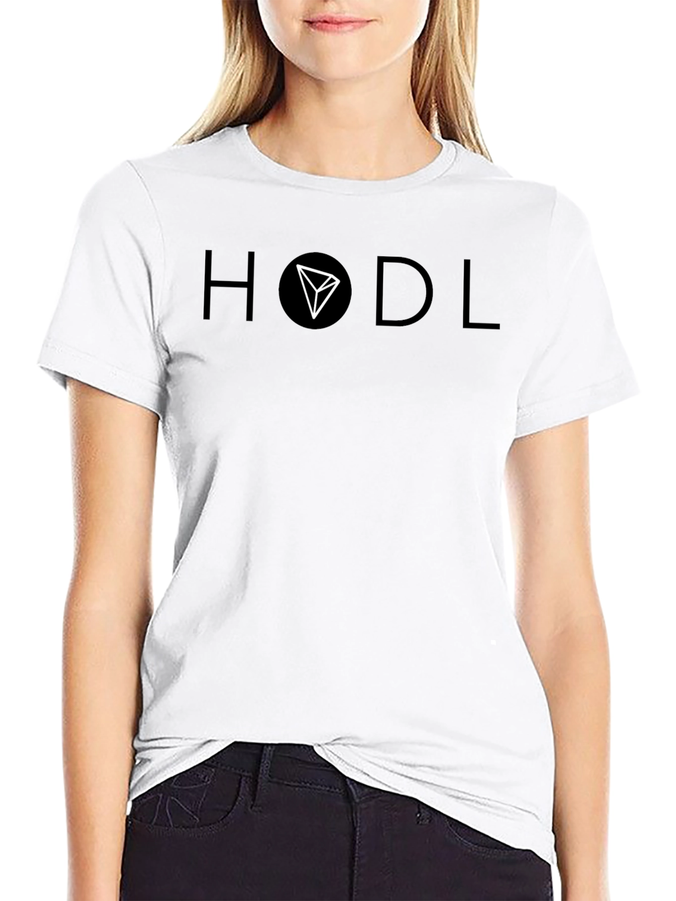HODL Crypto T-Shirt - Black Cotton Short Sleeve