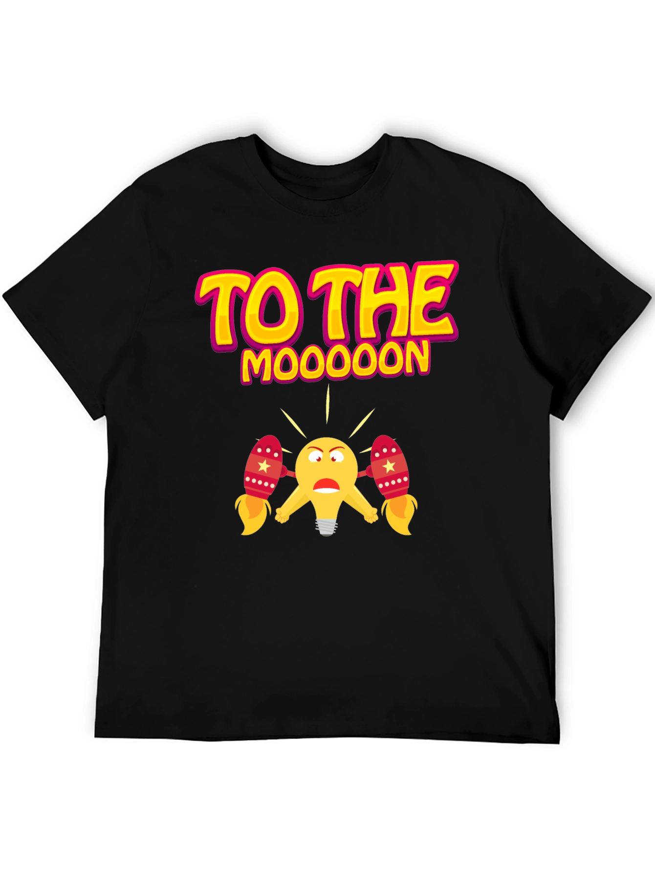 To The Moooon Black Graphic Tee