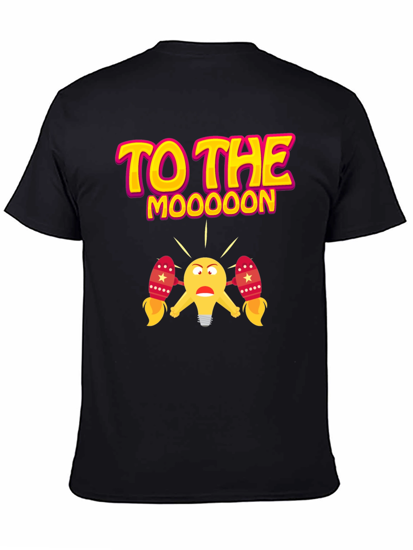 To The Moooon Black Graphic Tee