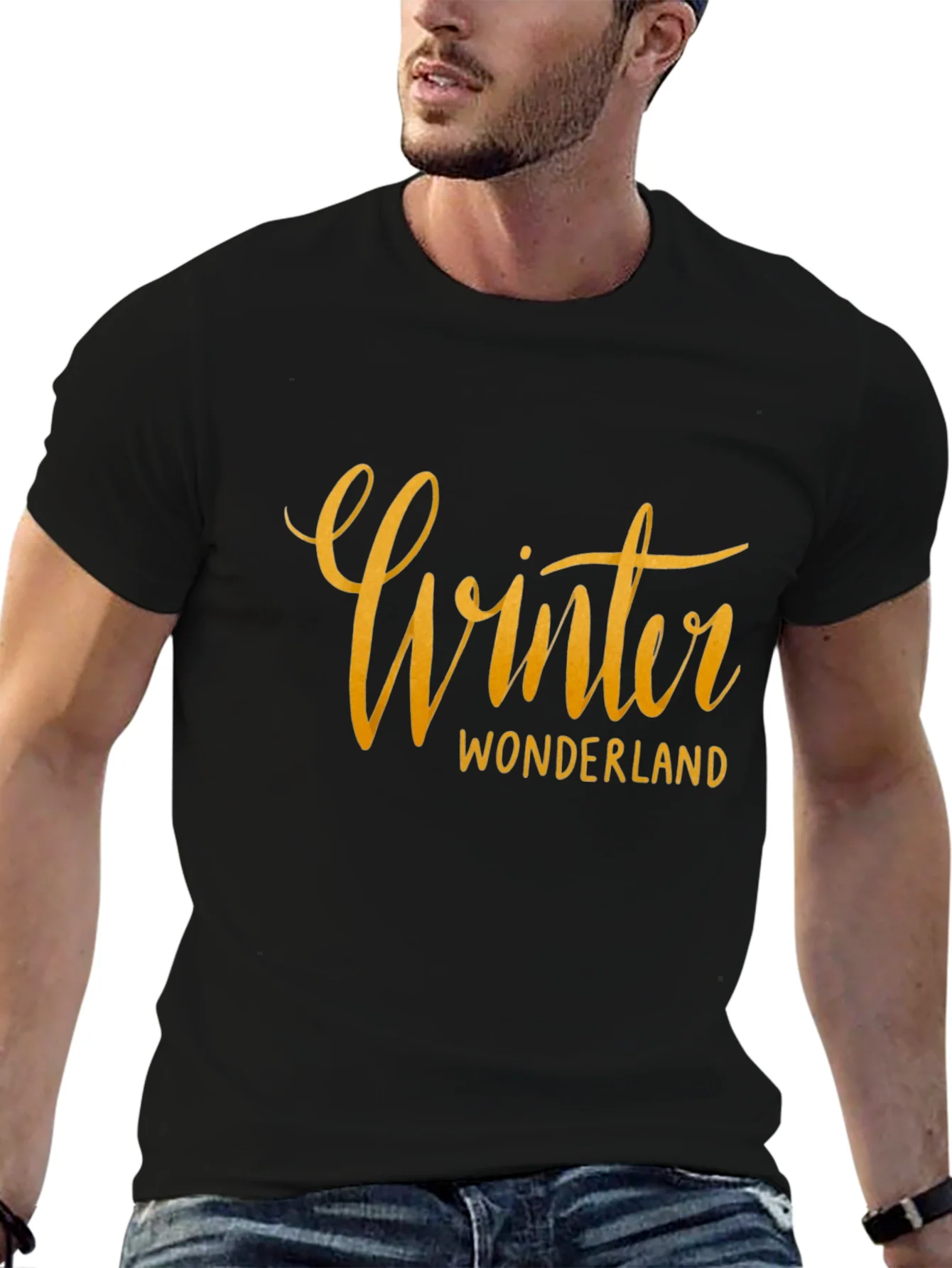 Winter Wonderland Black Graphic Tee
