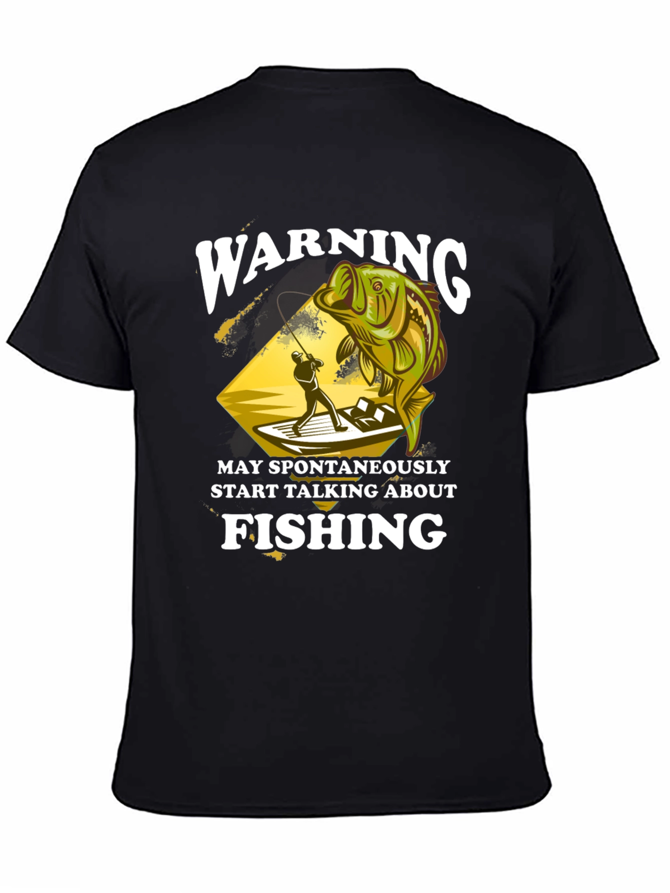 Warning May Spontaneously Talk About Fishing T-Shirt