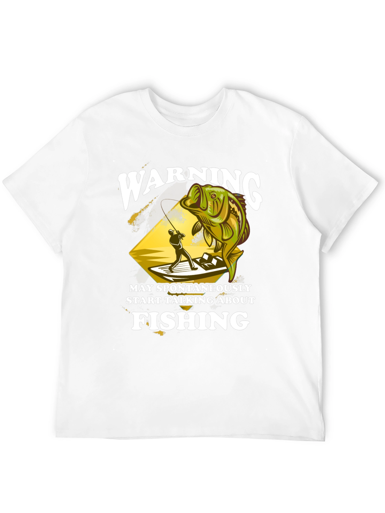 Warning May Spontaneously Talk About Fishing T-Shirt