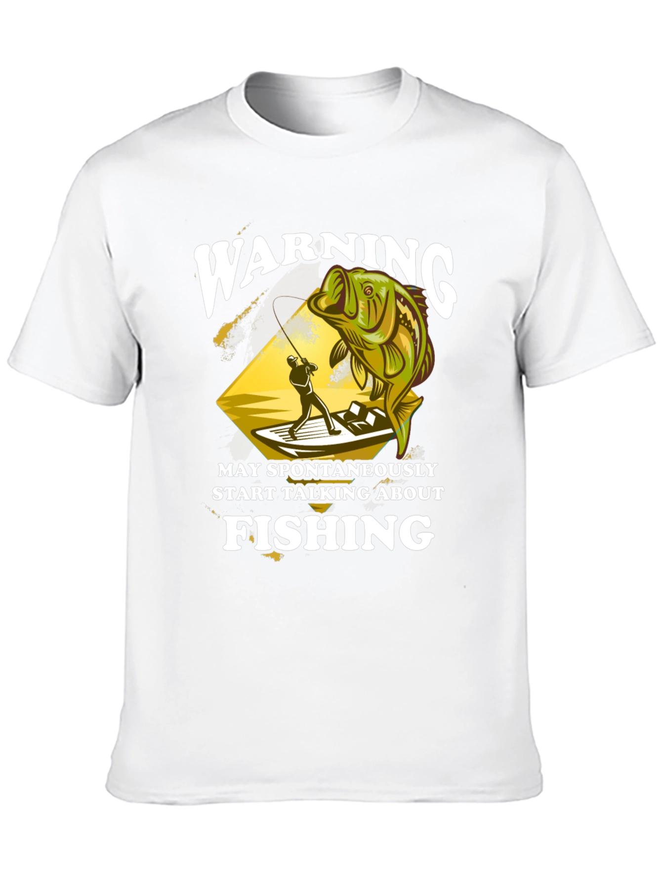 Warning May Spontaneously Talk About Fishing T-Shirt