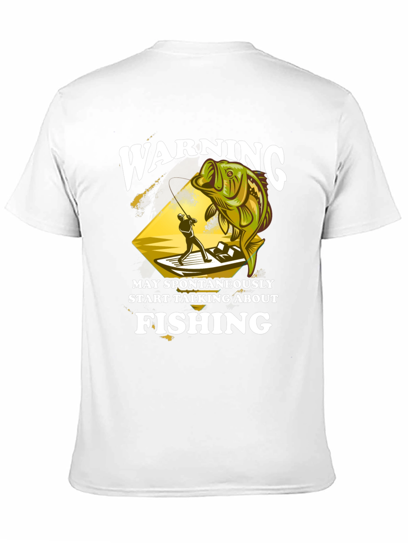 Warning May Spontaneously Talk About Fishing T-Shirt