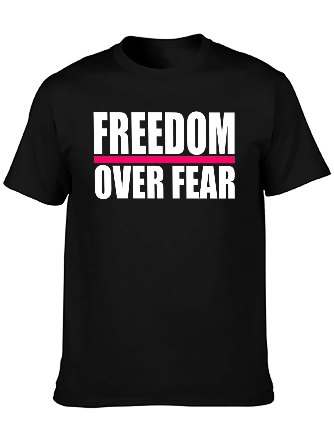 Freedom Over Fear Graphic Tee - Black